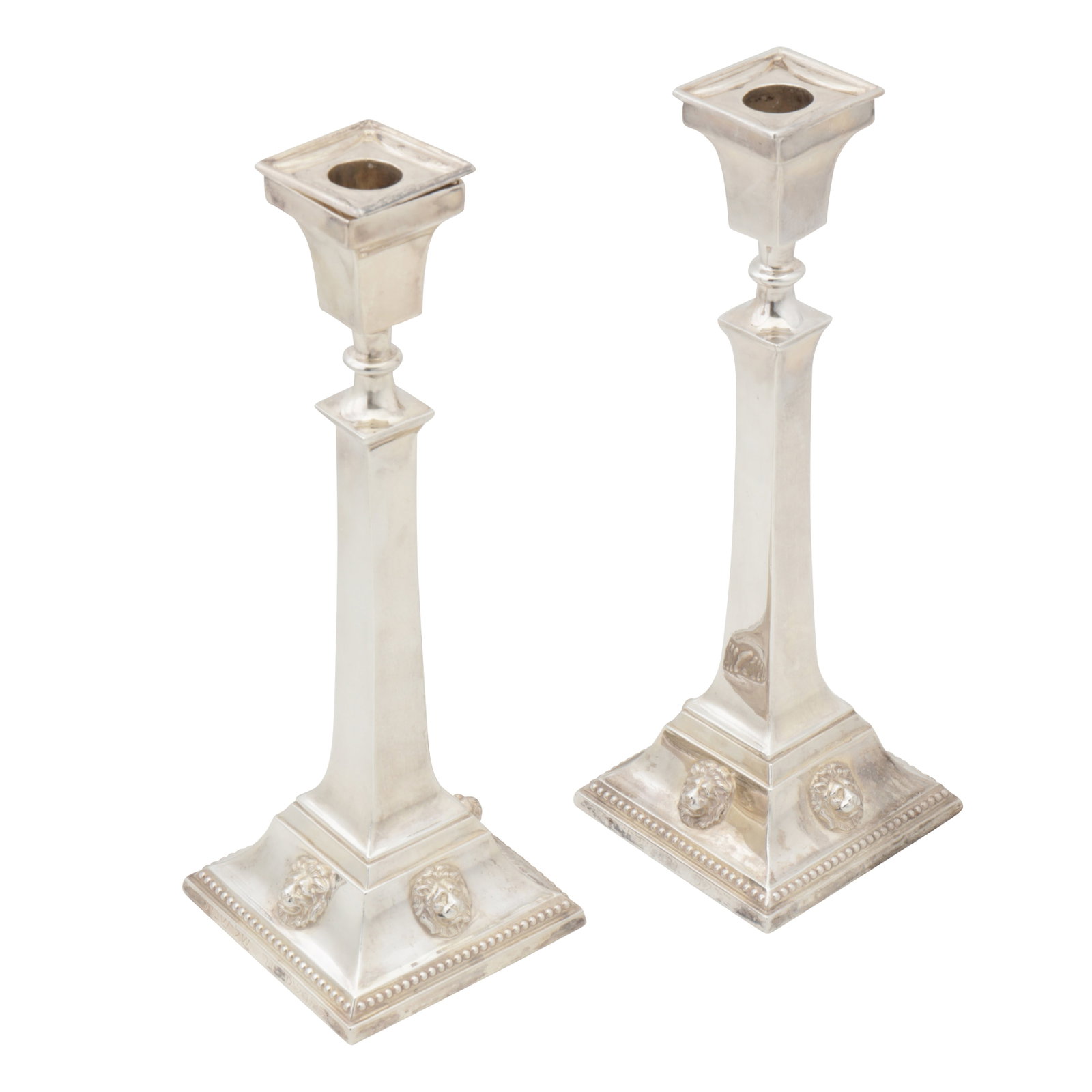Birmingham 1958 by Alexander Smith A pair of Elizabeth II sterling silver candlesticks - 2