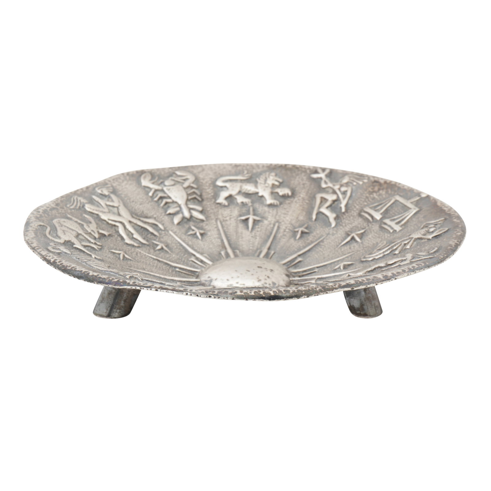 A mid-20th century unmarked silver dish, probably Peruvian - 2