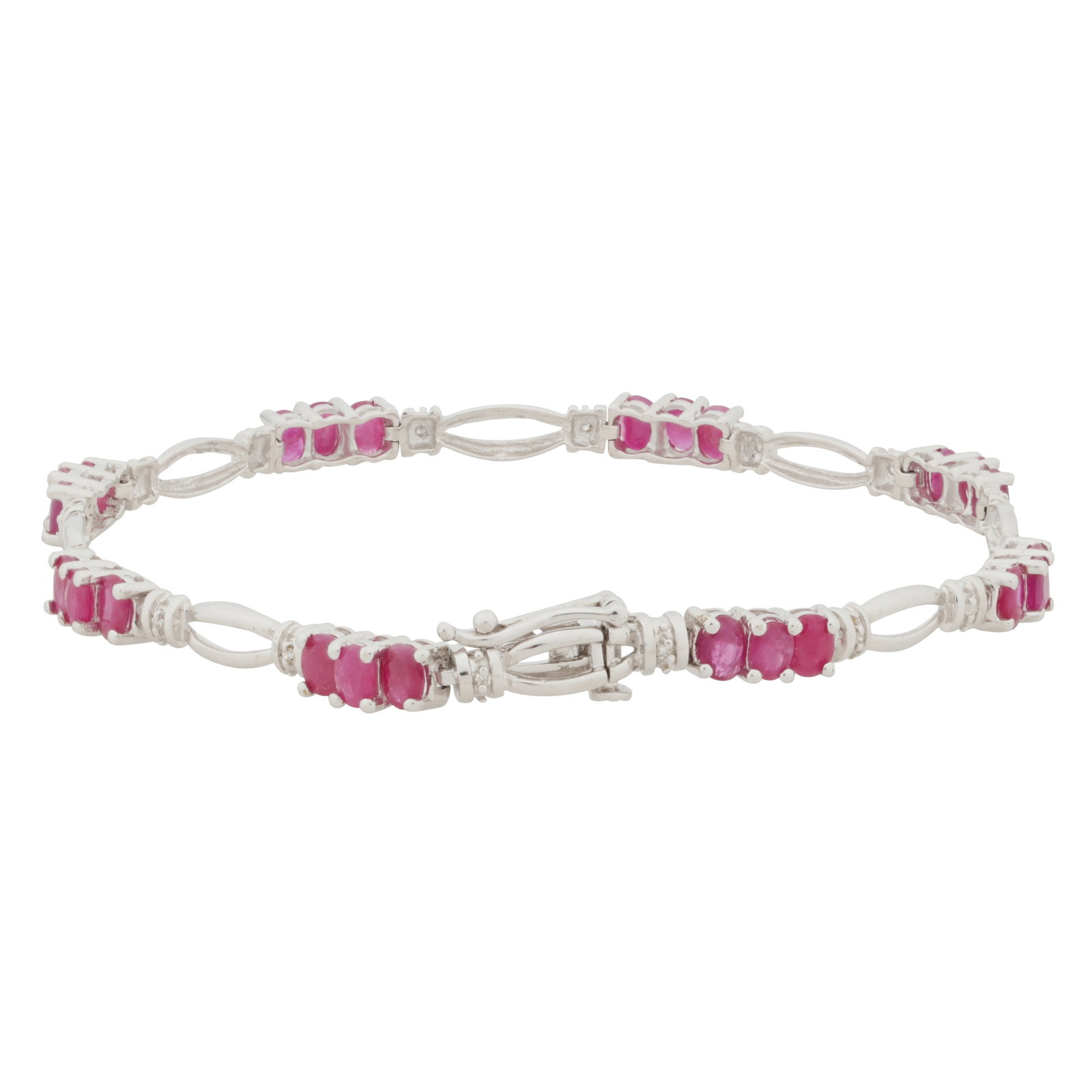 A ruby bracelet White metal - 2