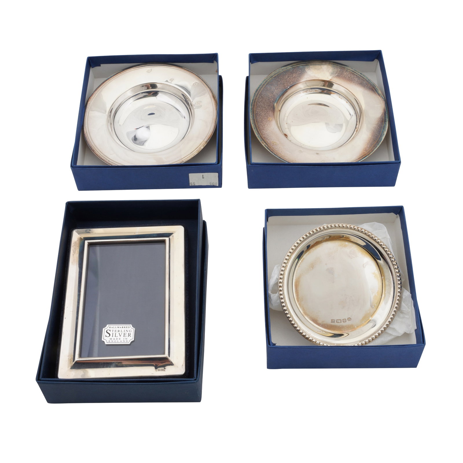 Sheffield 1997 by Carr's A pair of Elizabeth II sterling silver armada dishes (1 of 1)