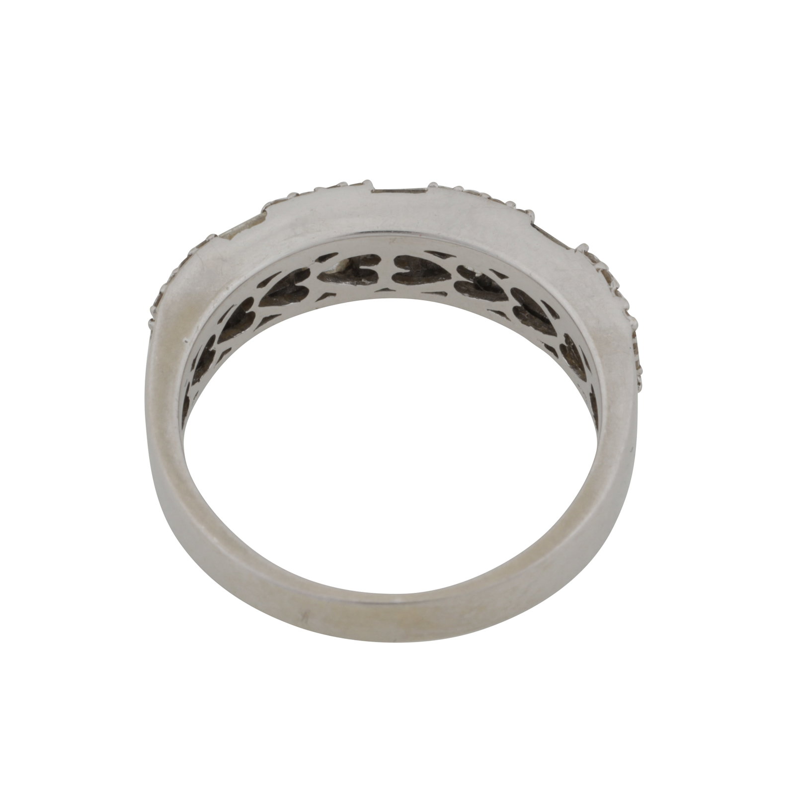 A diamond ring 18ct white gold - 3
