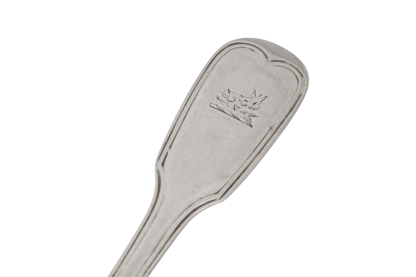A set of six George III sterling silver egg spoons, London 1814 by Paul Storr (1771 - 1844, reg. 12t - 4