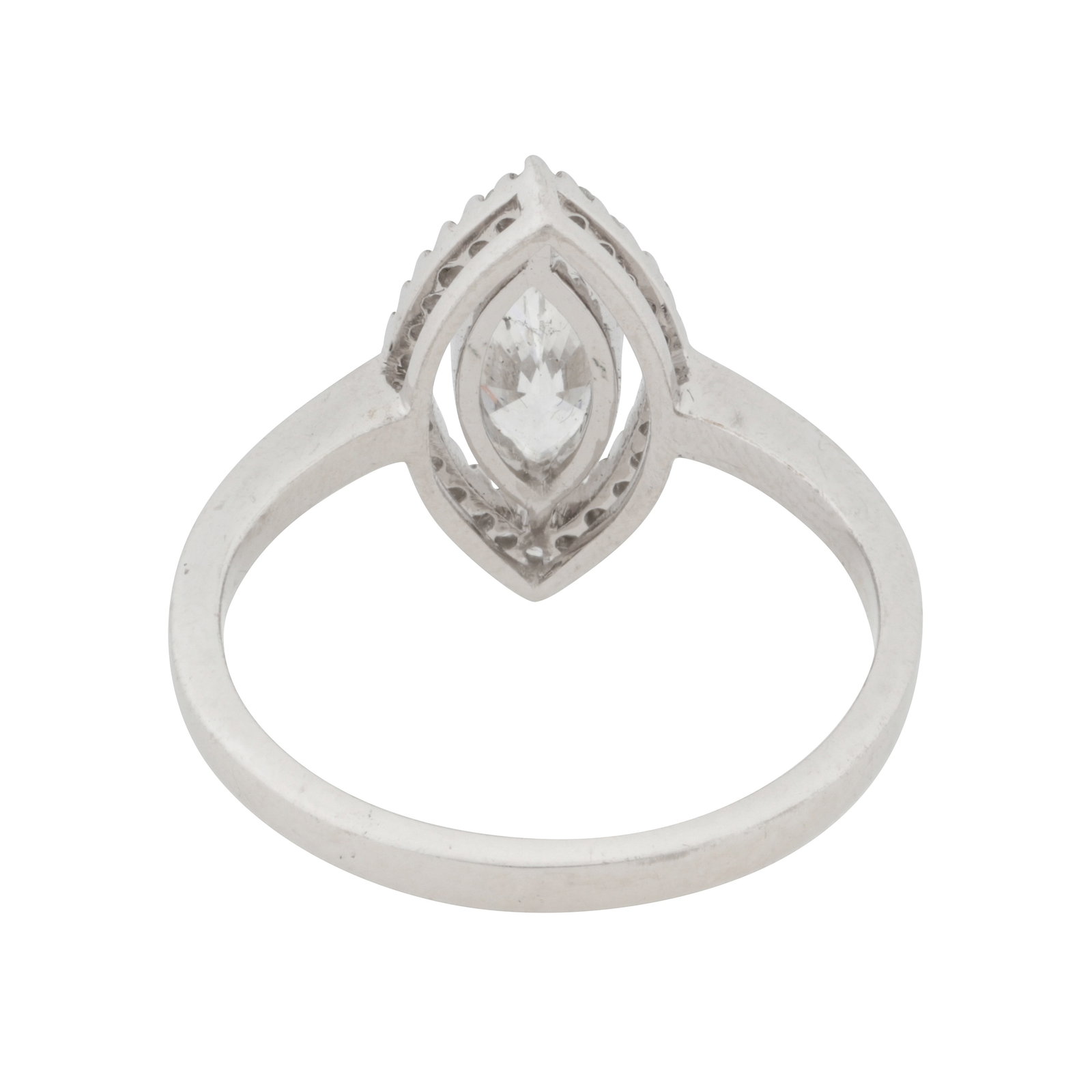 A diamond ring White metal - 4