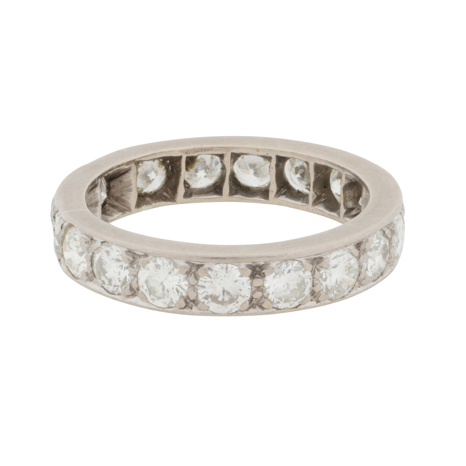 A diamond full eternity ring White metal - 3