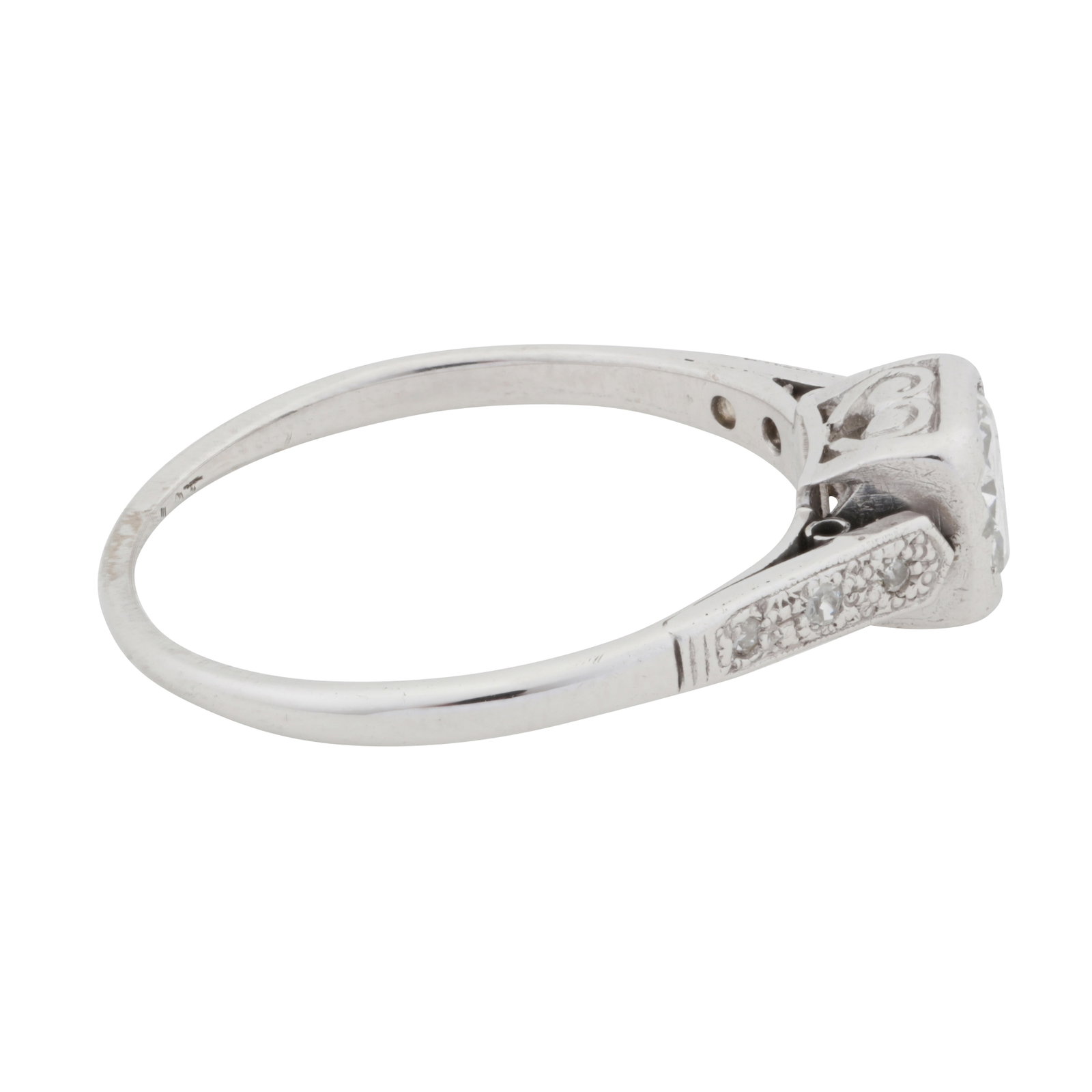 A diamond ring White metal - 2