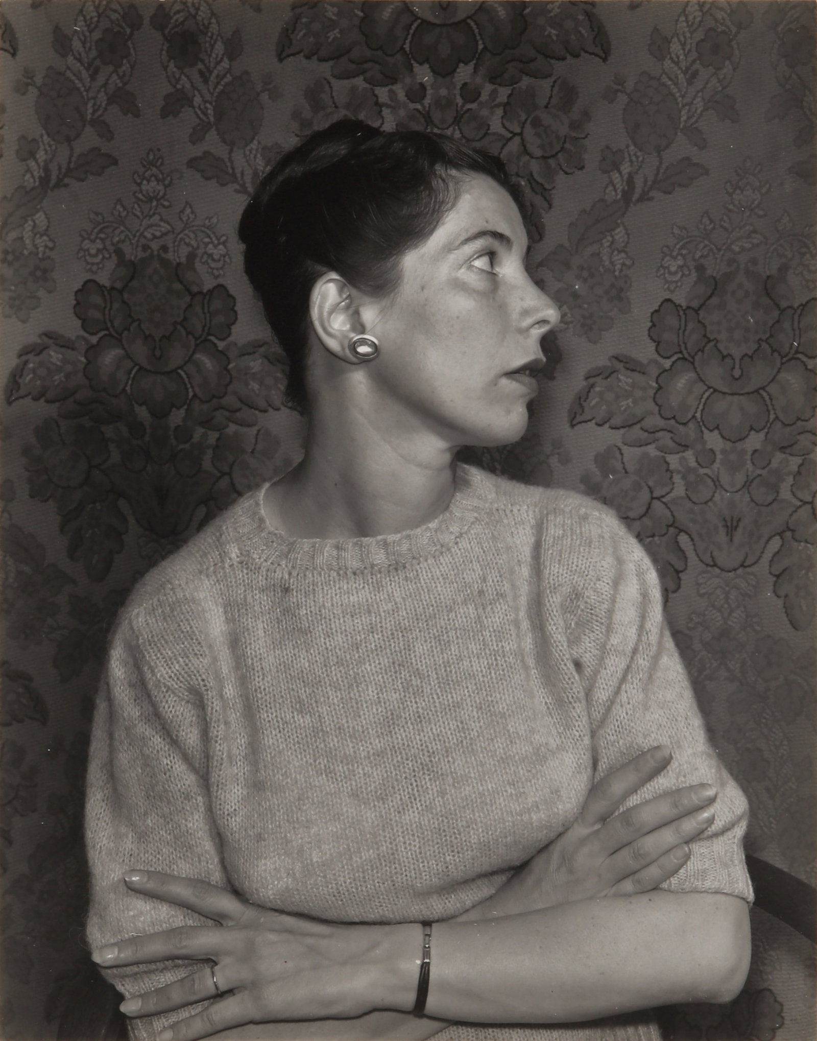 Todd Webb (1905-2000) Lucille, Paris, 1949: Vintage silver gelatin print, flush-mounted to card, image size 23.7 x 18.7cm, card size 39.5 x 29cm, titled and dated by the photographer in ink verso, with title (in French) and credit impressed low