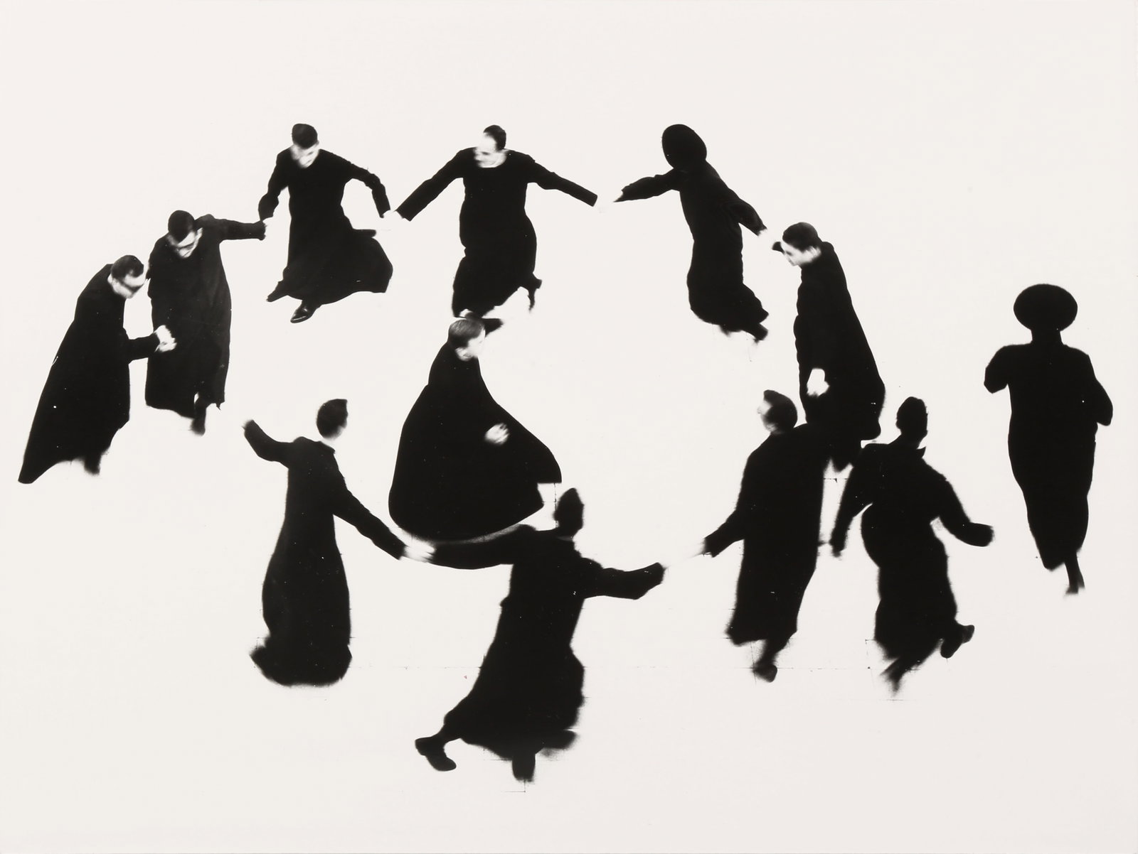 § Mario Giacomelli (1925-2000) Io non ho mani che mi accarezzino il volto [I have no hands to: Silver gelatin print, printed 1980s, image/sheet size 30 x 40.2cm, signed, by the photographer in felt-tip pen with Giacomelli's title and Senigallia studio stamps verso. Provenance:Acquired by the pr