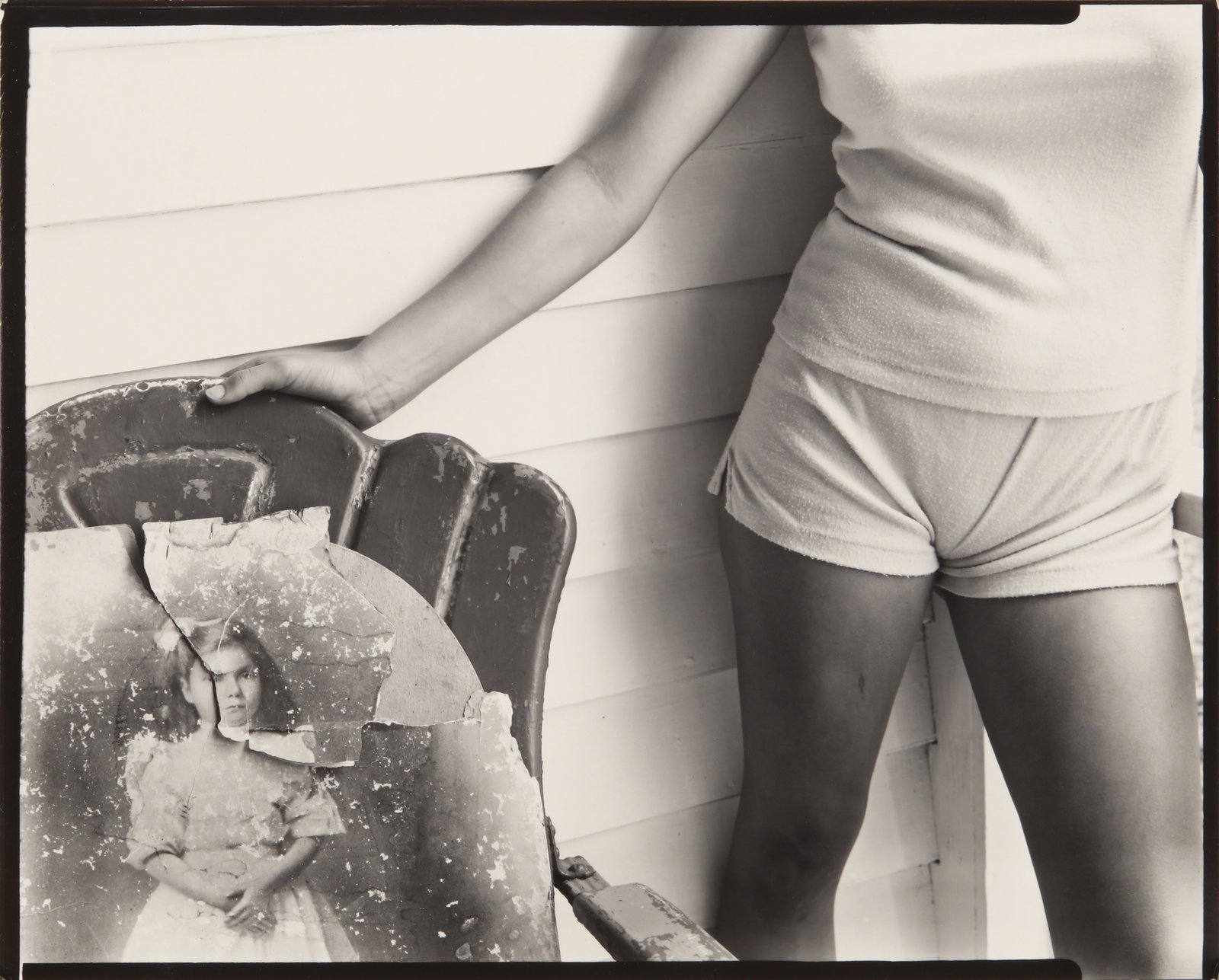 Sally Mann (b.1951) Sherry and Sherry's Grandmother, Both at Twelve Years (1983): Silver gelatin print, image size 20 x 24.5cm, sheet size 20.3 x 25.4cm, signed with copyright notation, dated [1984], and editioned 2/25 by the photographer in pencil verso. Framed, frame size 36.2 x 