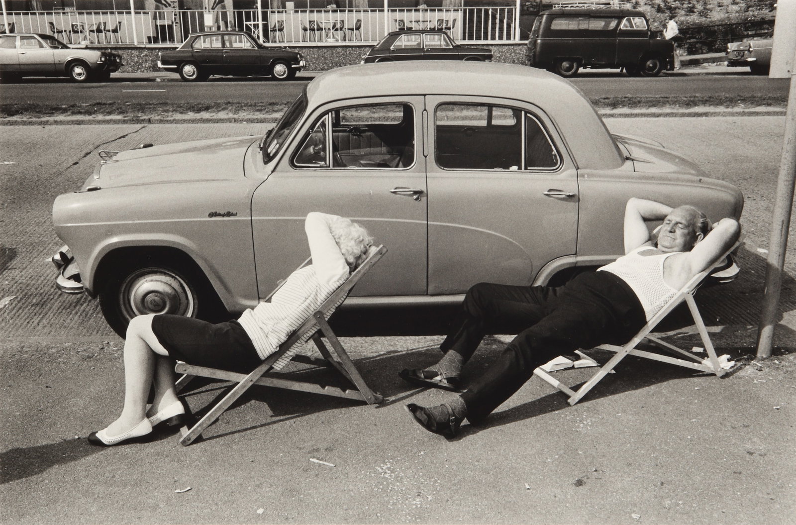 Homer Sykes (b.1949) An English Summer Day, Southend on Sea, Essex, August 1974: Silver gelatin print, printed later, image size 23.5 x 35.5cm, sheet size 30.5 x 40.5cm, signed by the photographer in pencil verso. Provenance:Literature: Sykes, My British Archive: The Way We Were 1