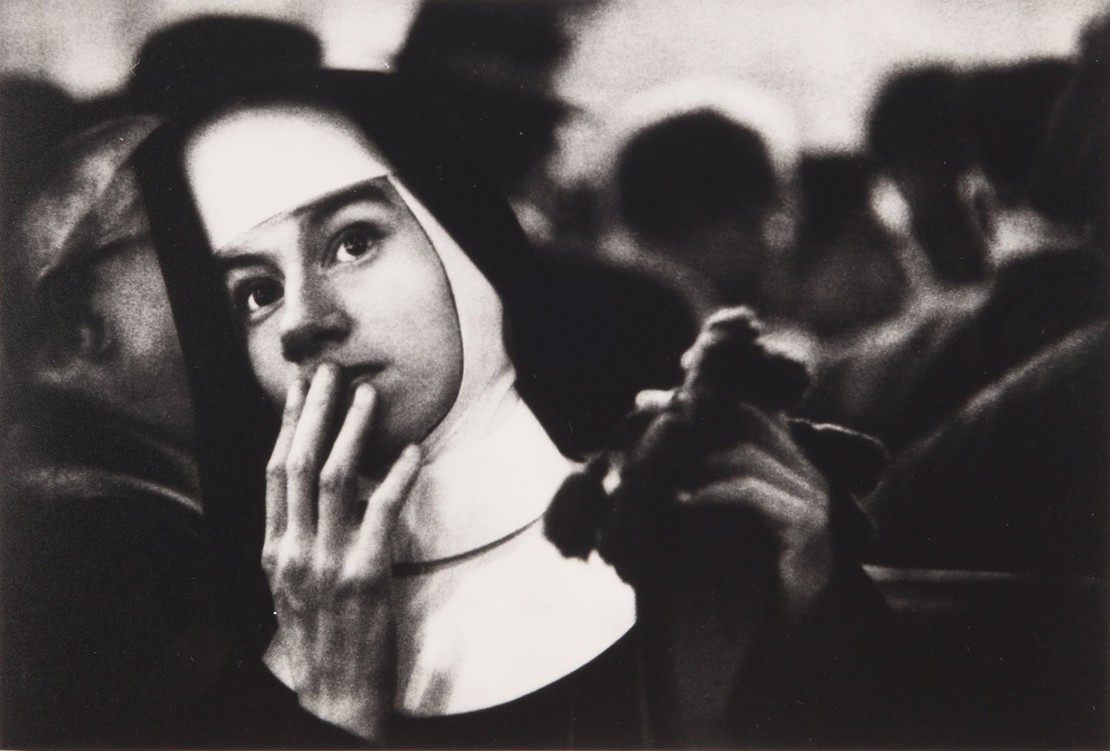W. Eugene Smith (1918-1978) Nun Waiting for Survivors of the Andrea Doria Sinking, 1956 (1 of 3)