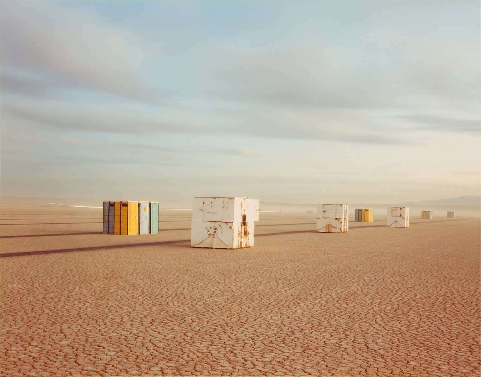 Richard Misrach (b.1949) Comfort Stations, Edwards Air Force Base, California, 1983: Chromogenic print, printed 1985, image size 19 x 24.2cm, sheet size 22 x 28cm, signed, titled, dated, and editioned 4/7 by the photographer in ink lower margin recto. Provenance:Private Collection, UK