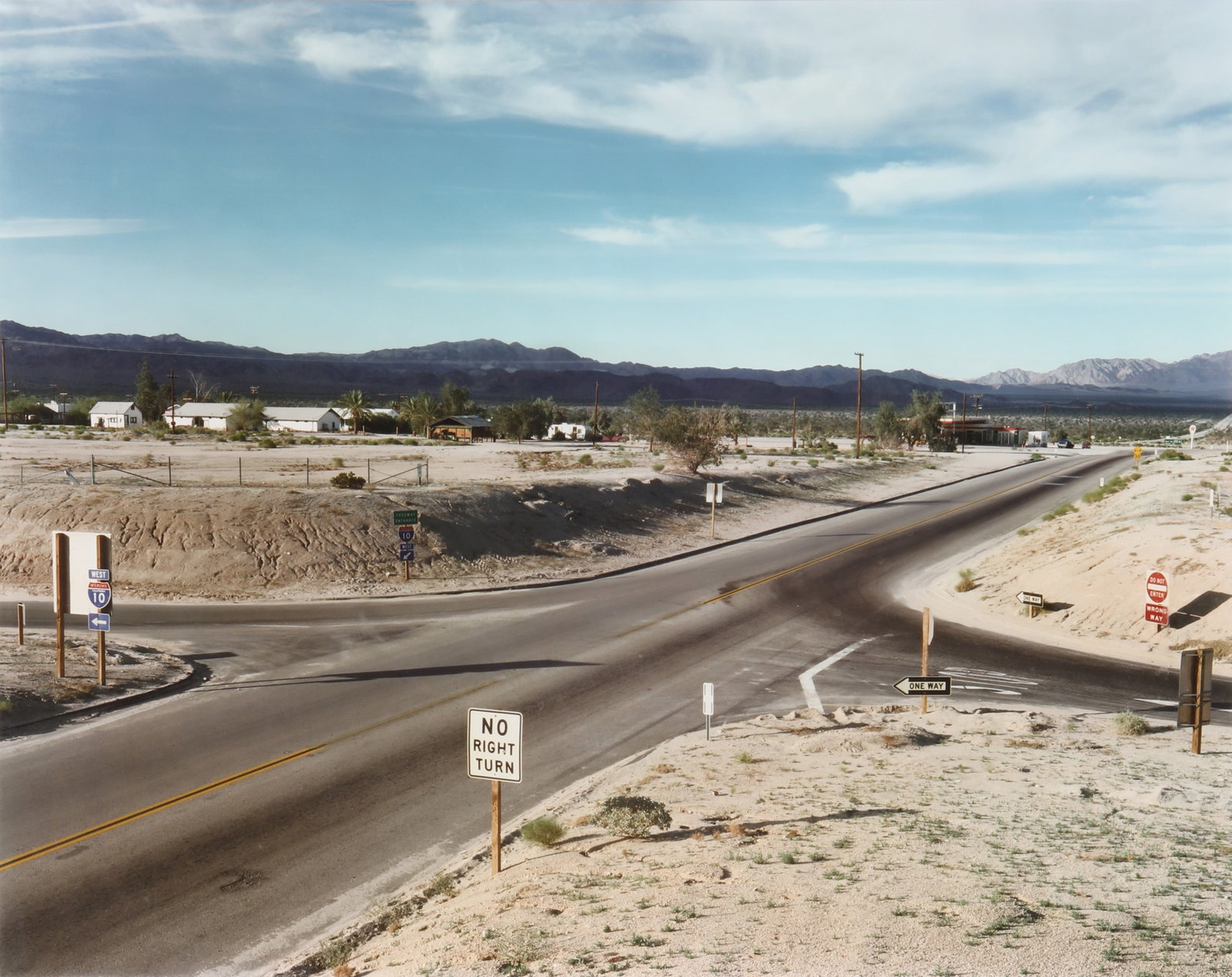 Stephen Shore (b.1947) Cal. 177, Desert Center, California, 1976: Chromogenic print on Fuji-color-Crystal-Archive paper, printed later, image size 45 x 56.6cm, sheet size 50.5 x 61cm, signed, titled, dated, and editioned 5/8 by the photographer in ink verso. Archiva
