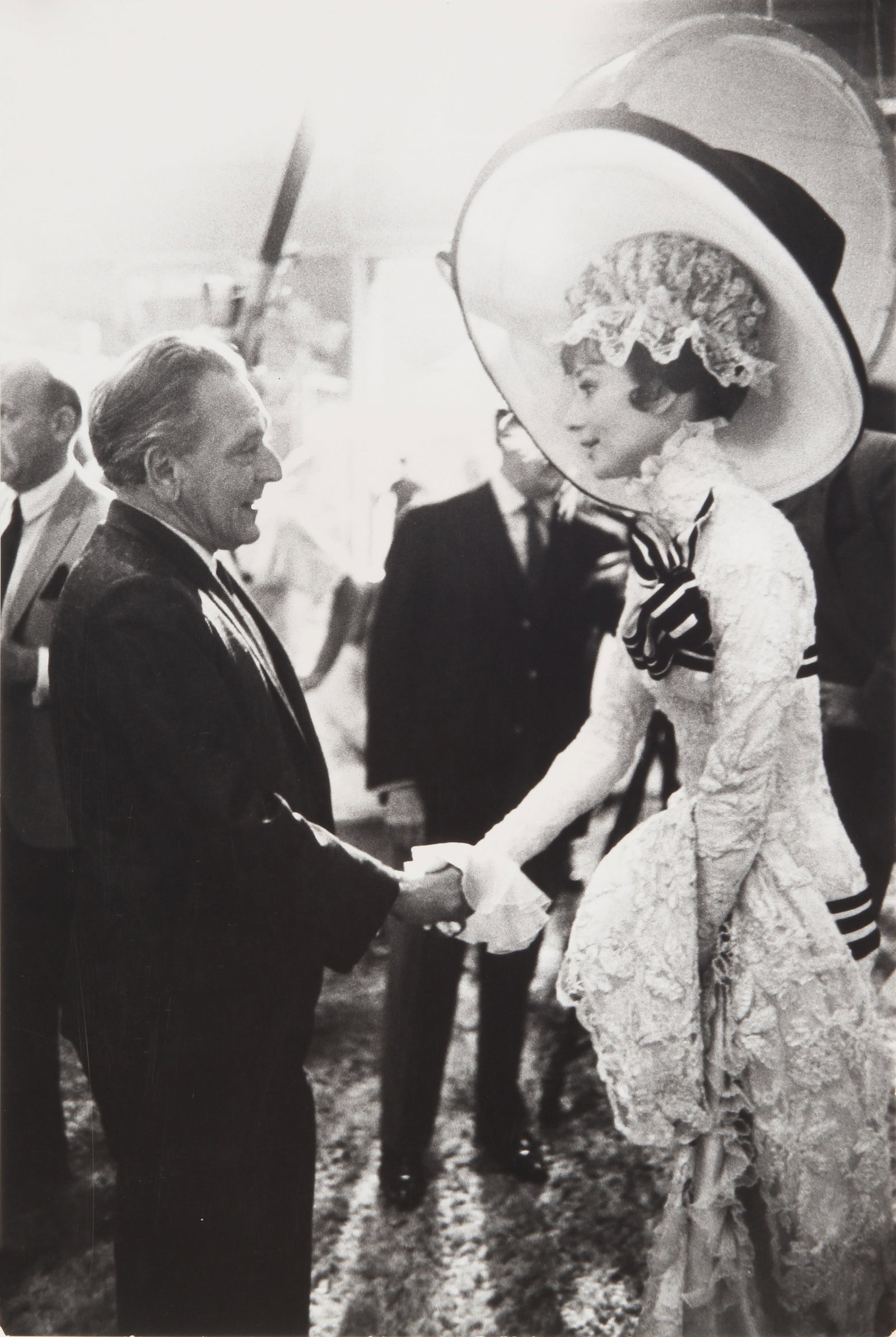Bob Willoughby (1927-2009) Audrey Hepburn and Composer Frederick Lowe on the Set of My Fair Lady, (1 of 2)
