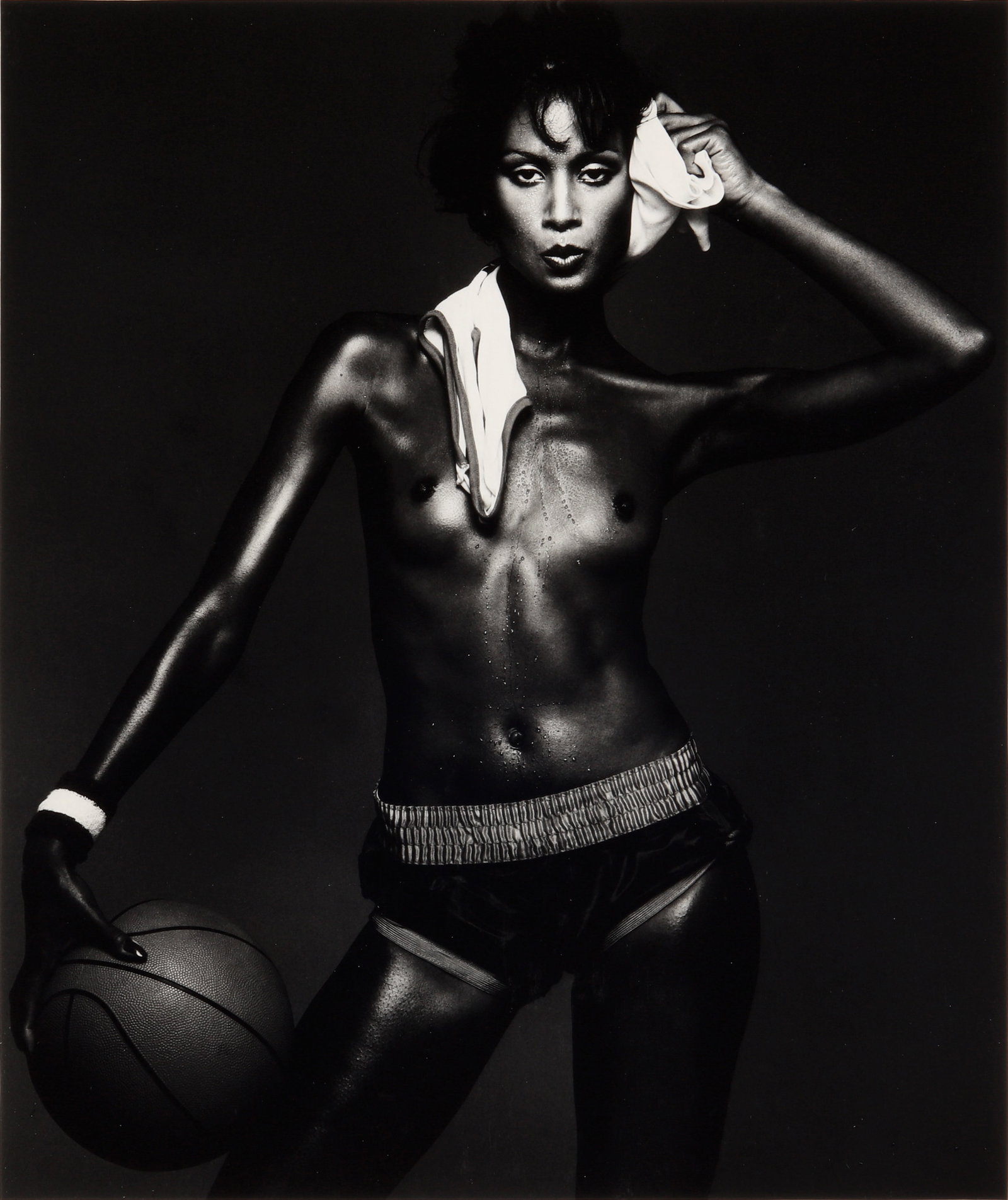 § Albert Watson (b.1942) Lisa Cooper, from the Twelve Portfolio, 1977: Silver gelatin print, printed later, image size 30.4 x 25.5cm, sheet size 44.5 x 29.7cm, signed, dated, and editioned 2/12 by the photographer in pencil verso.