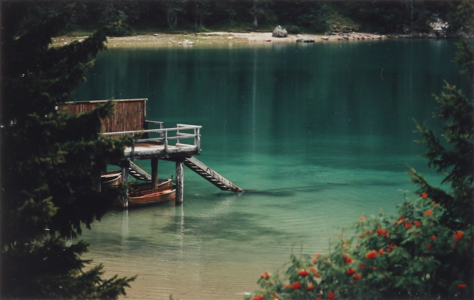 § Daniel Gustav Cramer (Swiss, b.1975) Tales 37 [Lago di Braies, Dolomites, September 2011], 2012: A set of seven framed c-prints, each sheet measuring 25 x 20cm, each overall measuring 29 x 24cm, edition 2/5, each frame signed and dated '2013' by the photographer in ink verso, with further series 