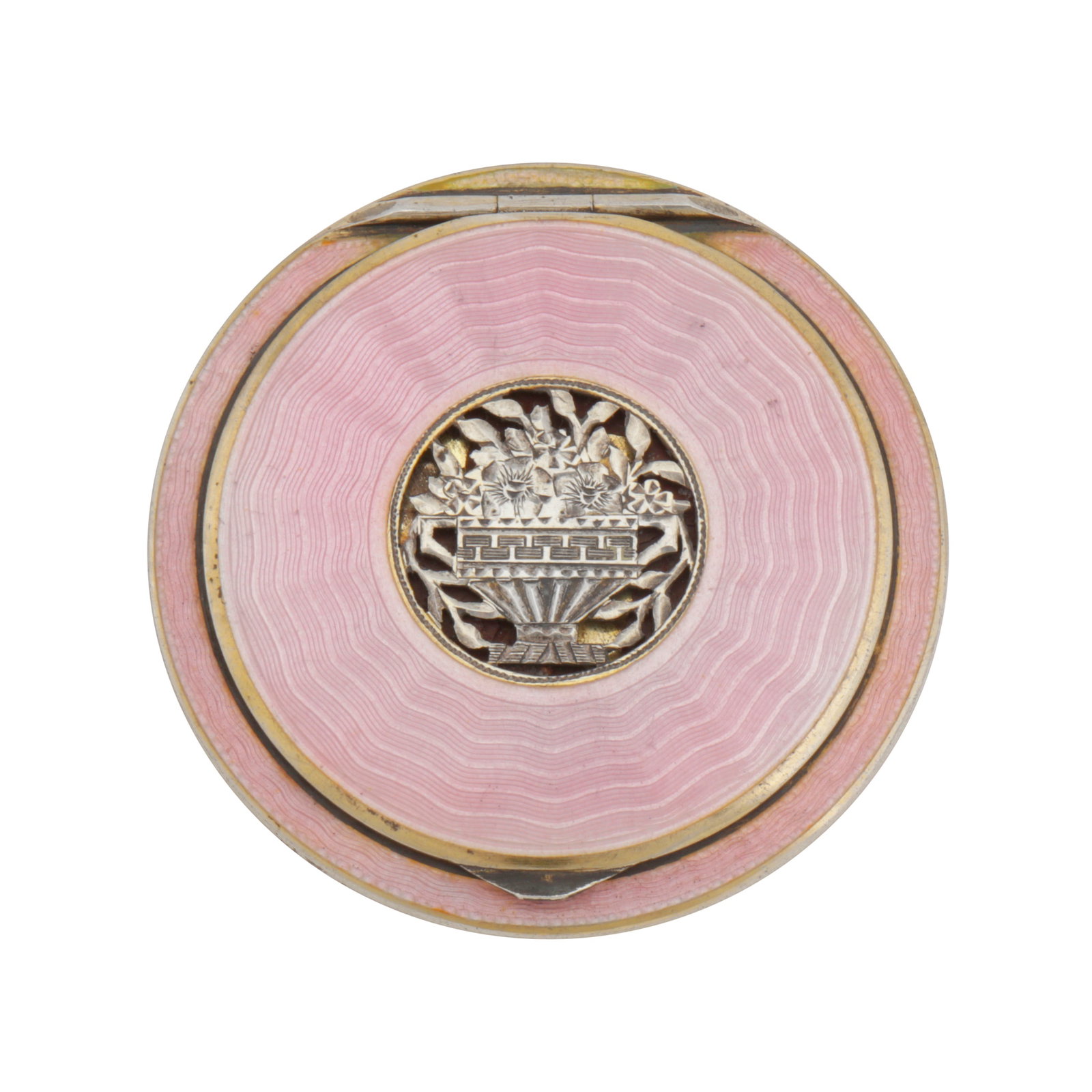 Austrian circa 1930 by AK (unidentified) An early 20th century sterling silver and guilloche enamel (1 of 5)