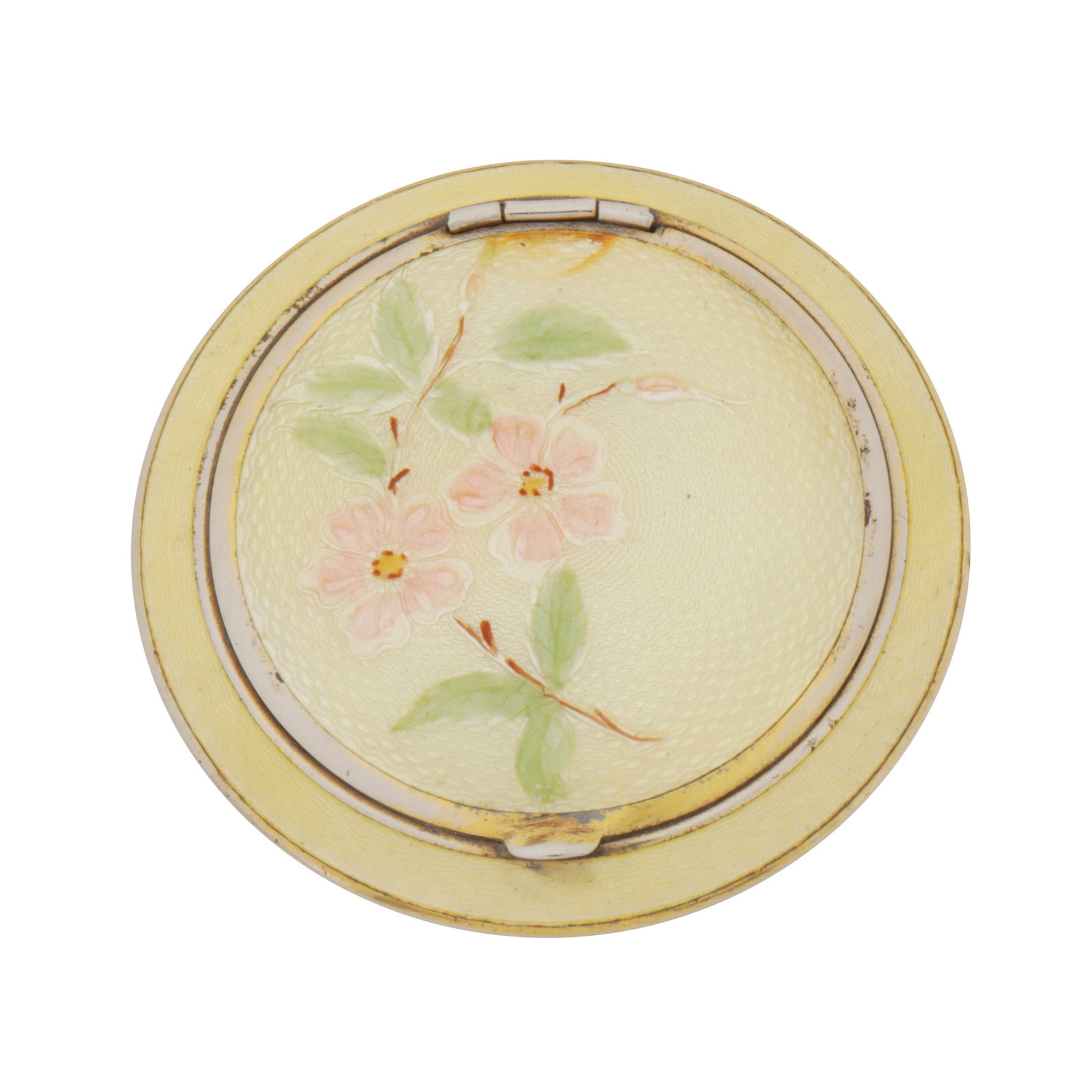 Massachussets circa 1930 by Evans Mayfair An early 20th century American silver and enamel compact / (1 of 4)