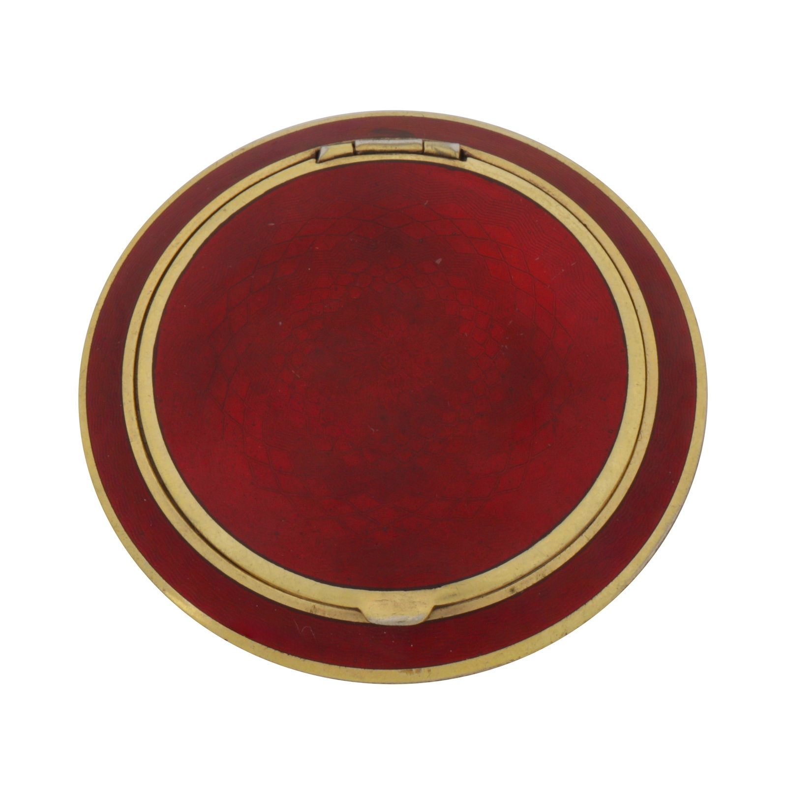 Possibly Austrian circa 1930 An ealry 20th century silver gilt and guilloche enamel compact (1 of 3)