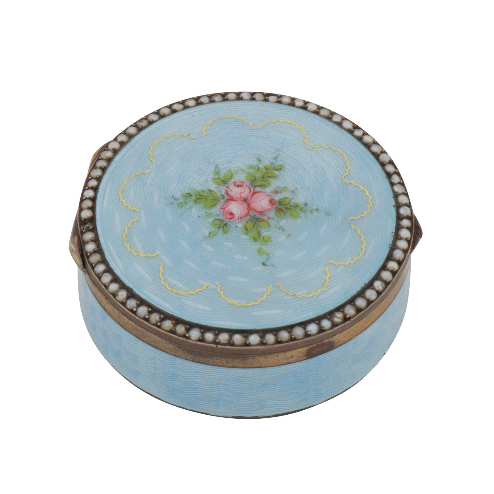 Possibly Pforzheim circa 1910 An early 20th century German 935 standard silver and guilloche enamel (1 of 5)