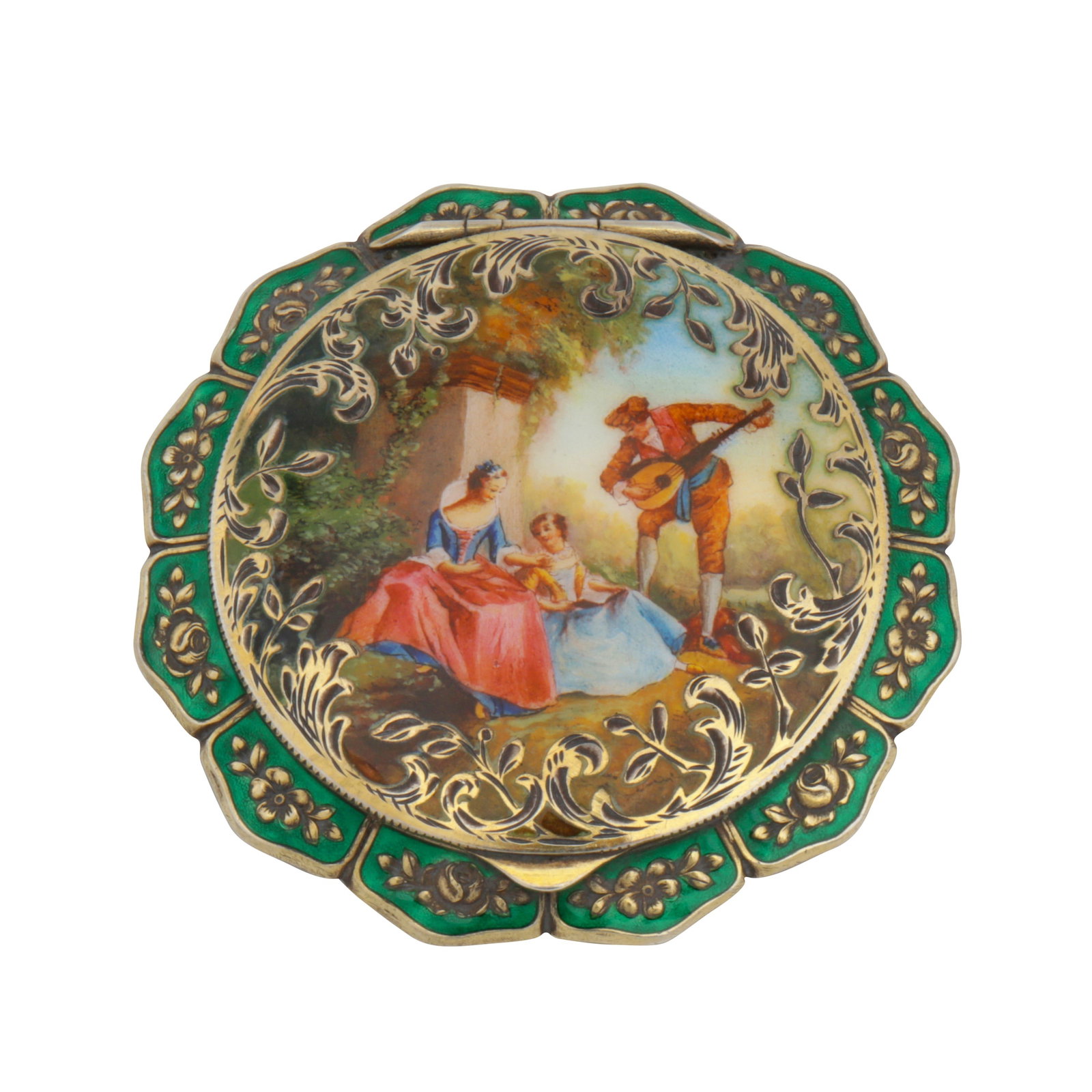 Vienna circa 1930 by KF (unidentified) A early 20th century Austrian 935 standard silver and enamel (1 of 5)