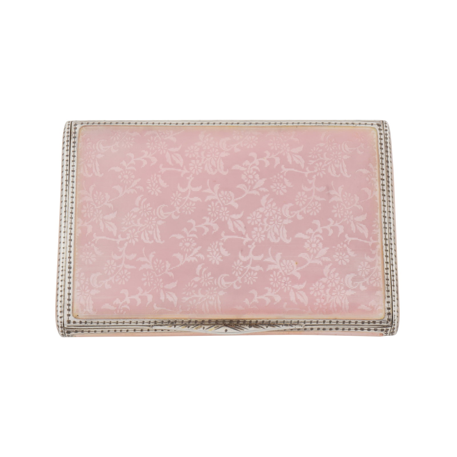 Possibly Austrian, with import marks for Glasgow by Alfred Dunhill circa 1930 An early 20th century: Possibly Austrian, with import marks for Glasgow by Alfred Dunhill circa 1930 An early 20th century sterling silver and guilloche enamel cigarette case Of rectangular form with a hinged lid. The boby 