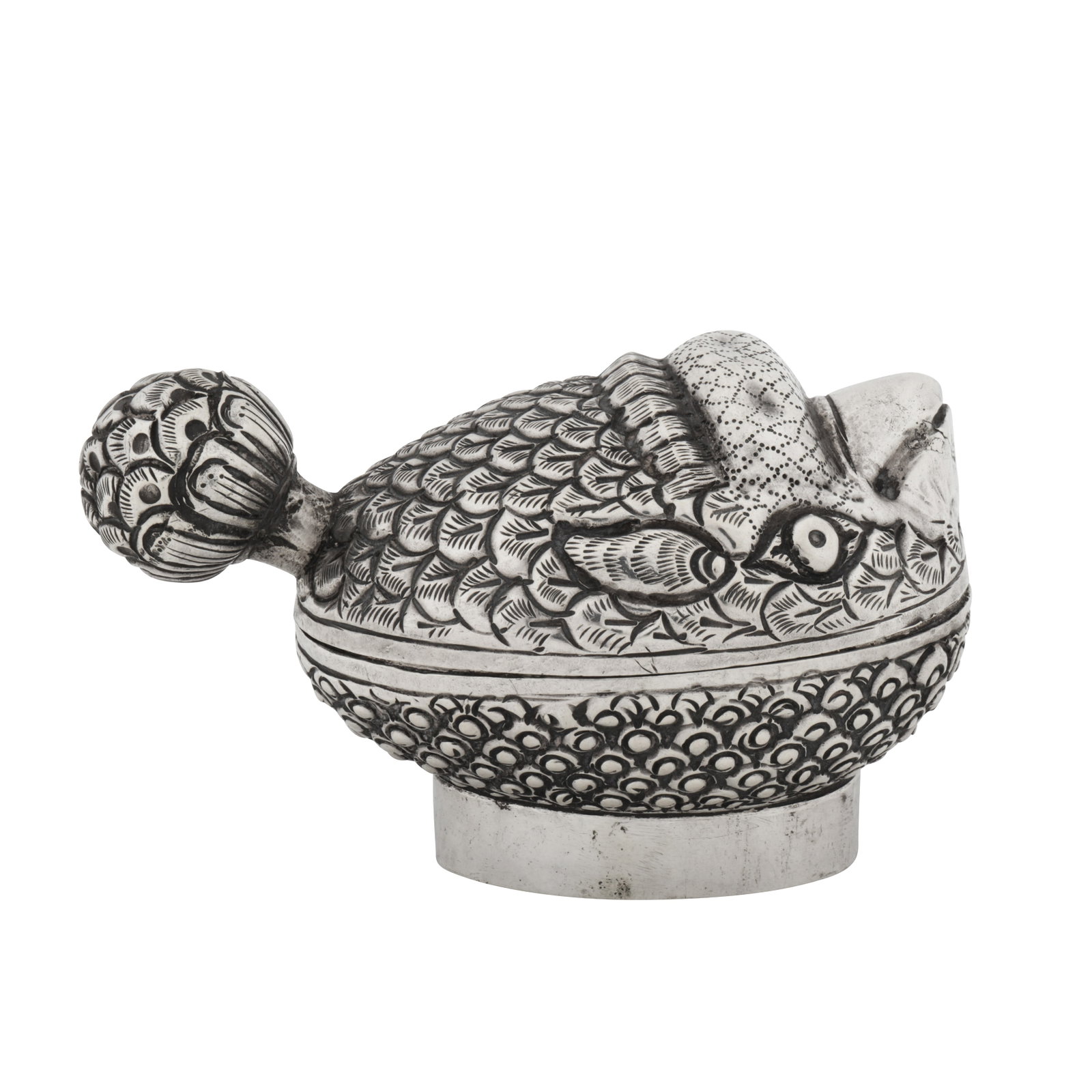 Cambodian circa 1960 A mid-20th century silver box (1 of 6)