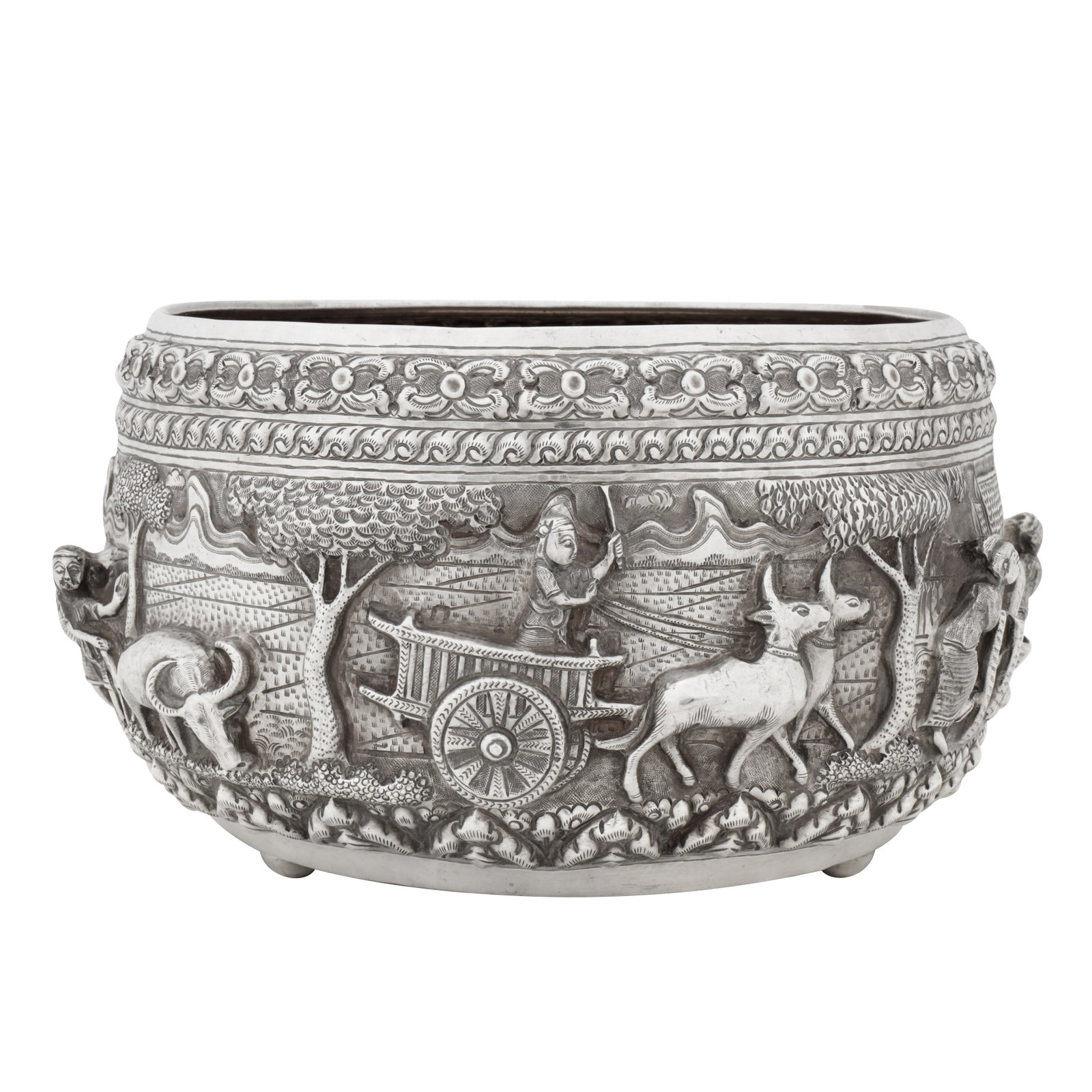Chiang Mai circa 1940 A mid-20th century Thai silver bowl (1 of 7)