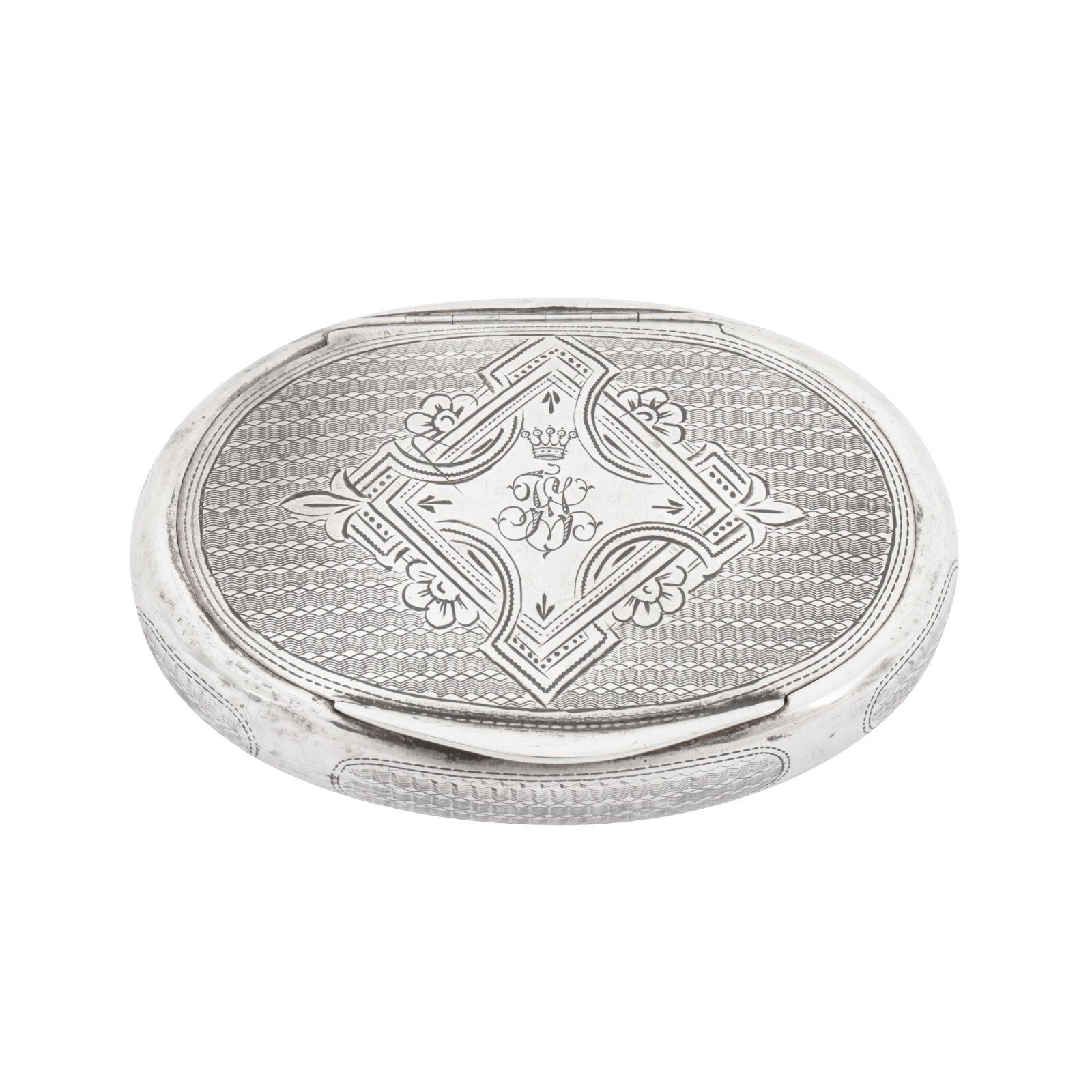 Prague circa 1900 by JH A late 19th / early 20th century Czech 800 standard silver snuff box (1 of 6)