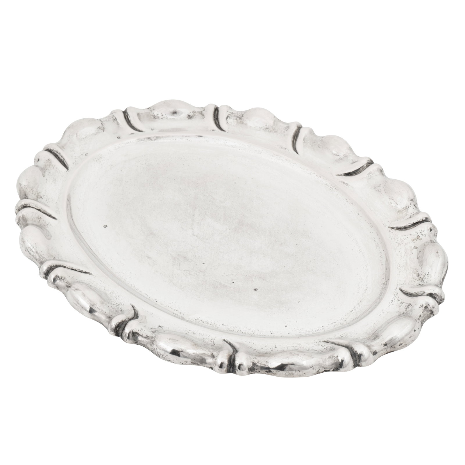 Budapest circa 1940 by GM A mid-20th century Hungarian 800 standard silver tray (1 of 5)