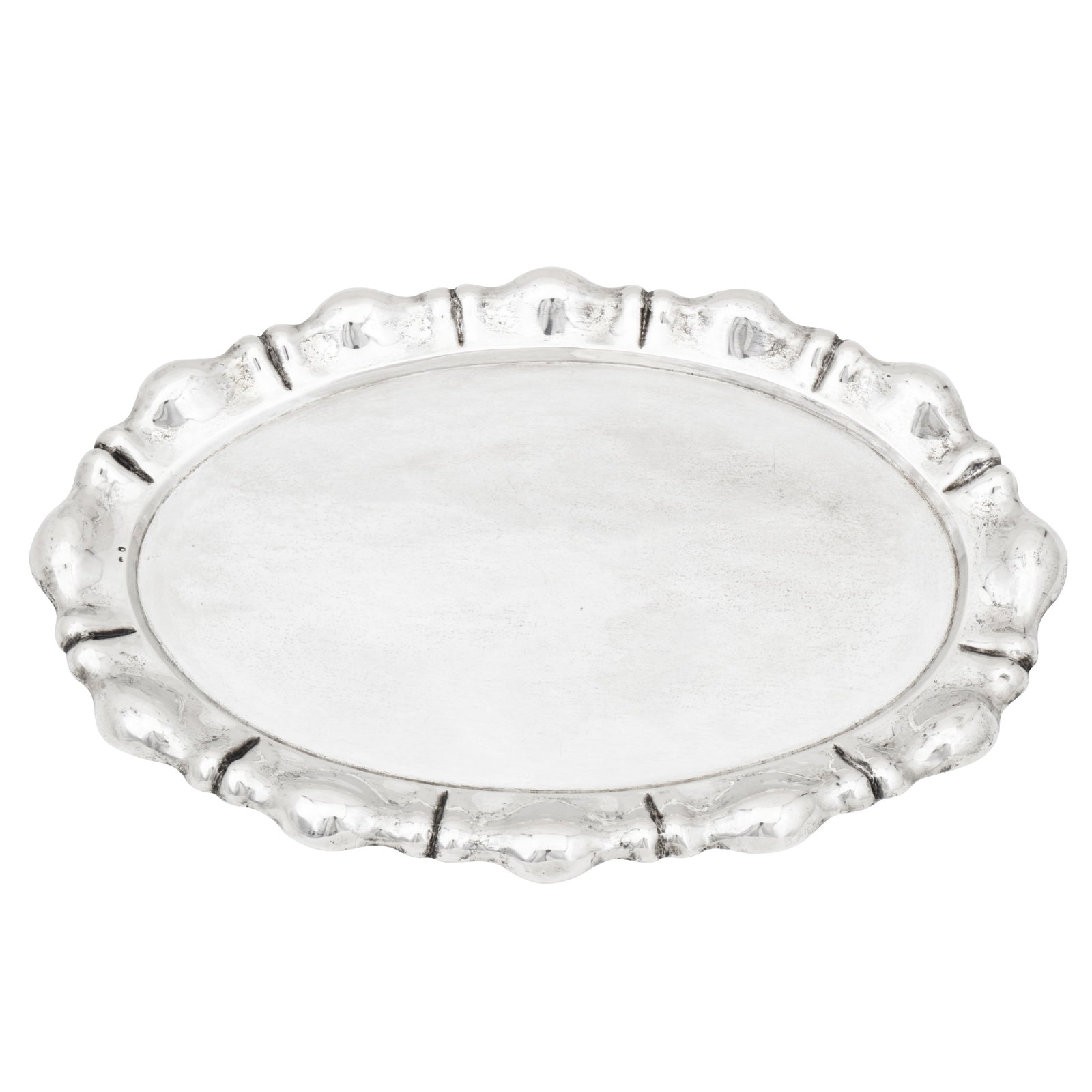 Budapest circa 1940 by SB A mid-20th century Hungarian 800 standard silver tray (1 of 4)
