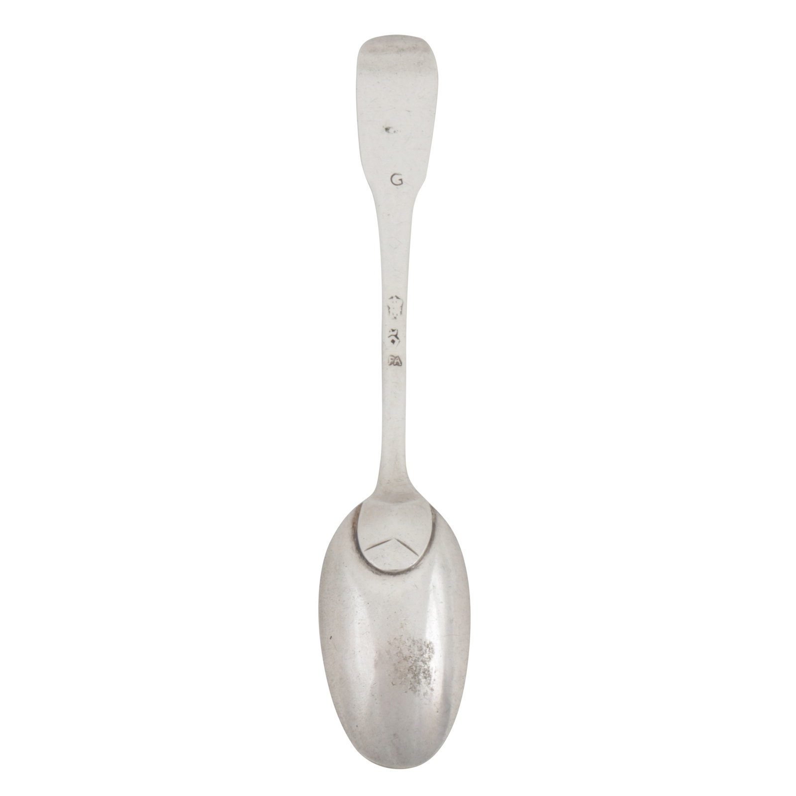 Valetta circa 1780 by Francesco Arnaud (reg. 1777) A late 18th century Maltese silver teaspoon (1 of 4)