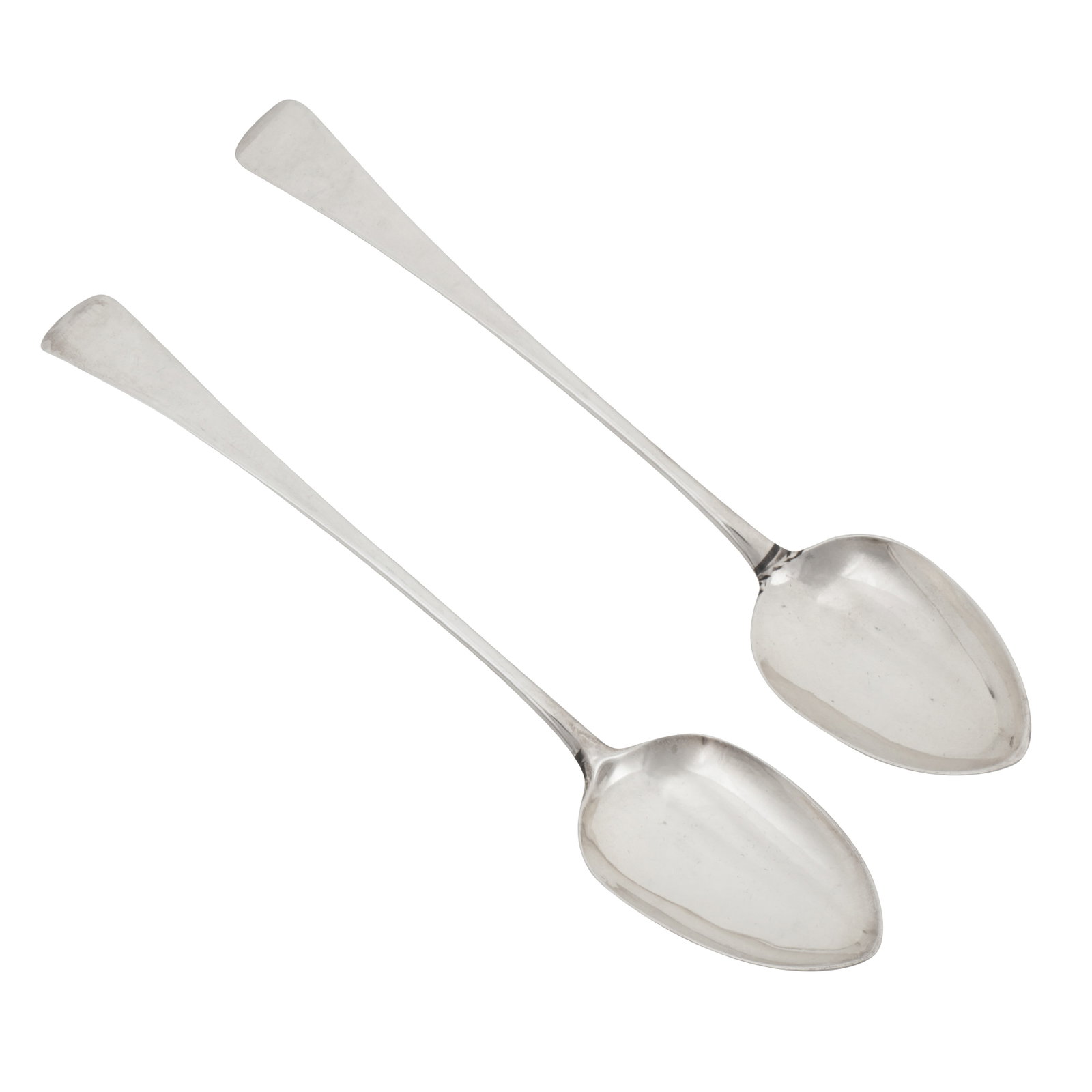 London 1807 by George Smith and William Fearn A pair of George II sterling silver basting spoons (1 of 2)