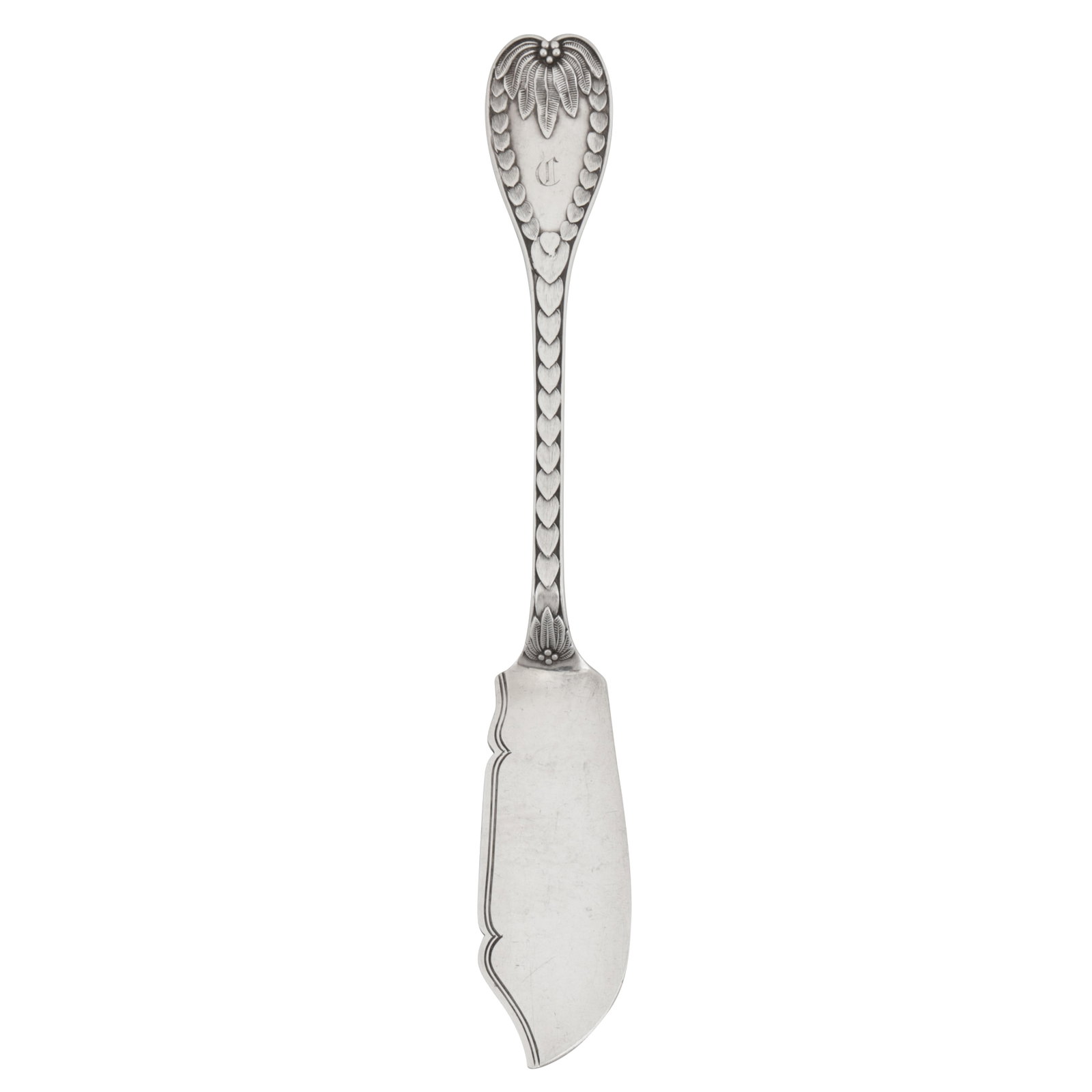 London 1879 by George Adams of Chawner and Co A Victorian sterling silver butter knife (1 of 3)