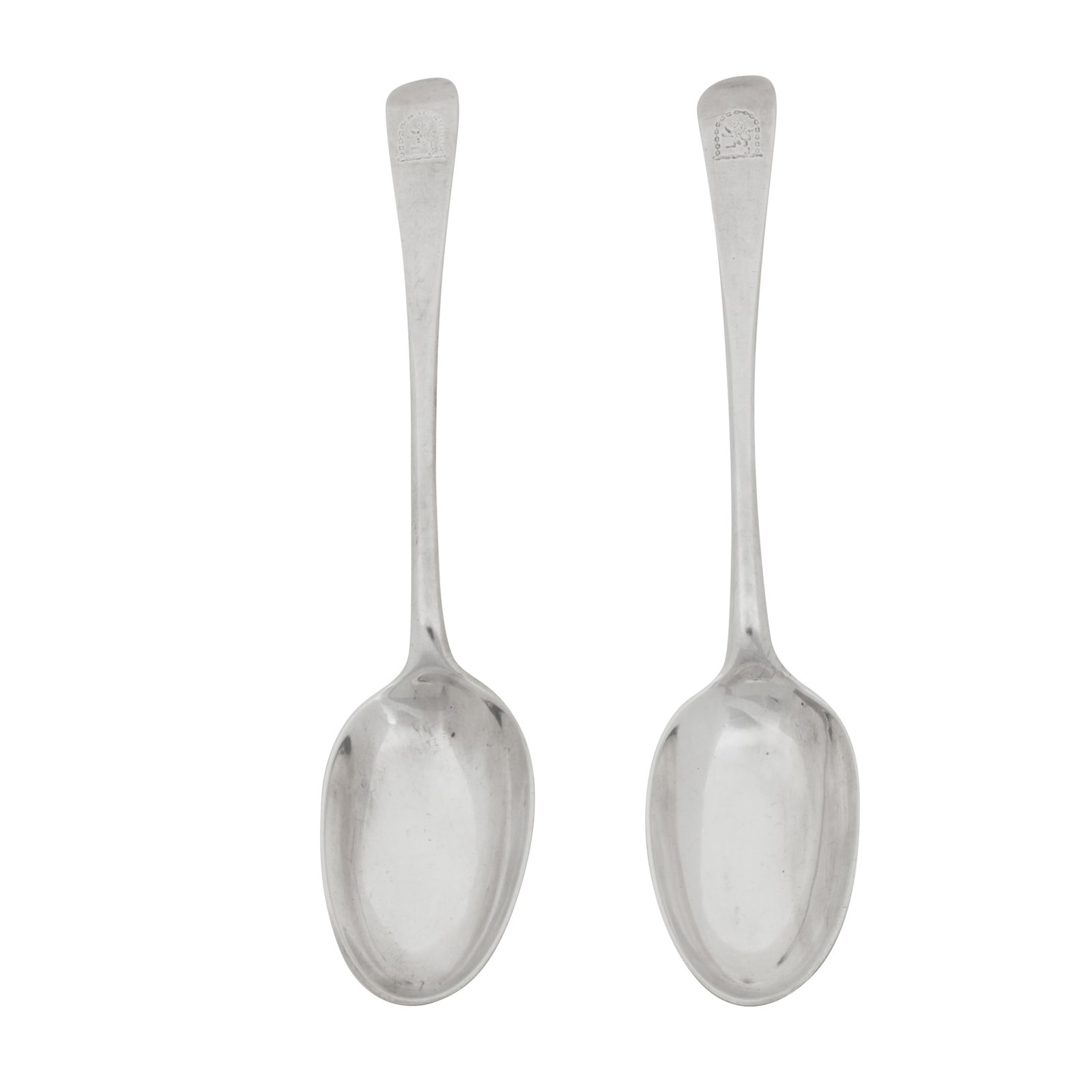 Glasgow circa 1770 by Adam Graham A pair of George III Scottish provincial silver tablespoons (1 of 4)