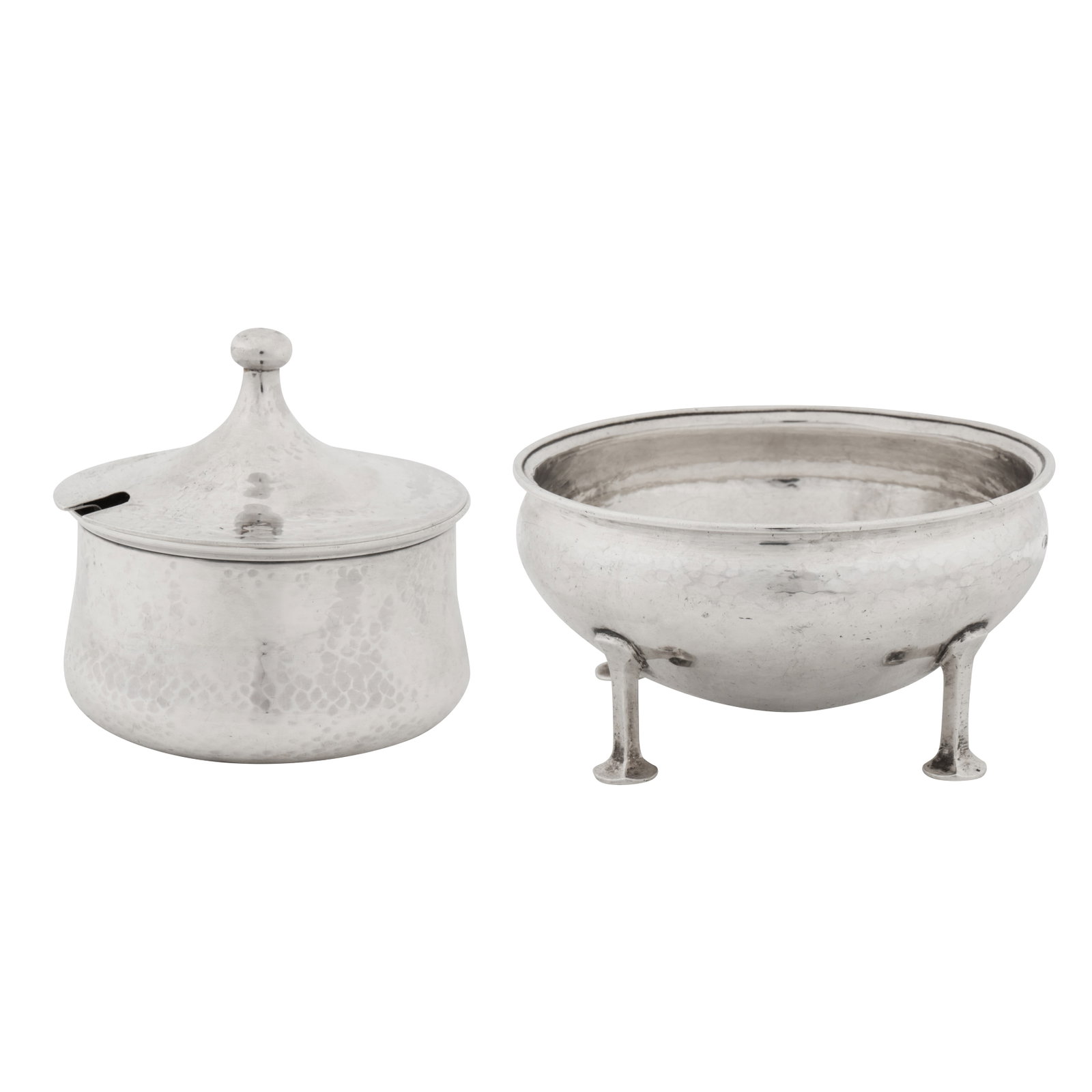 Birmingham 1910 by Albert Edward Jones A George V ‘Arts and Crafts’ sterling silver bowl (1 of 4)