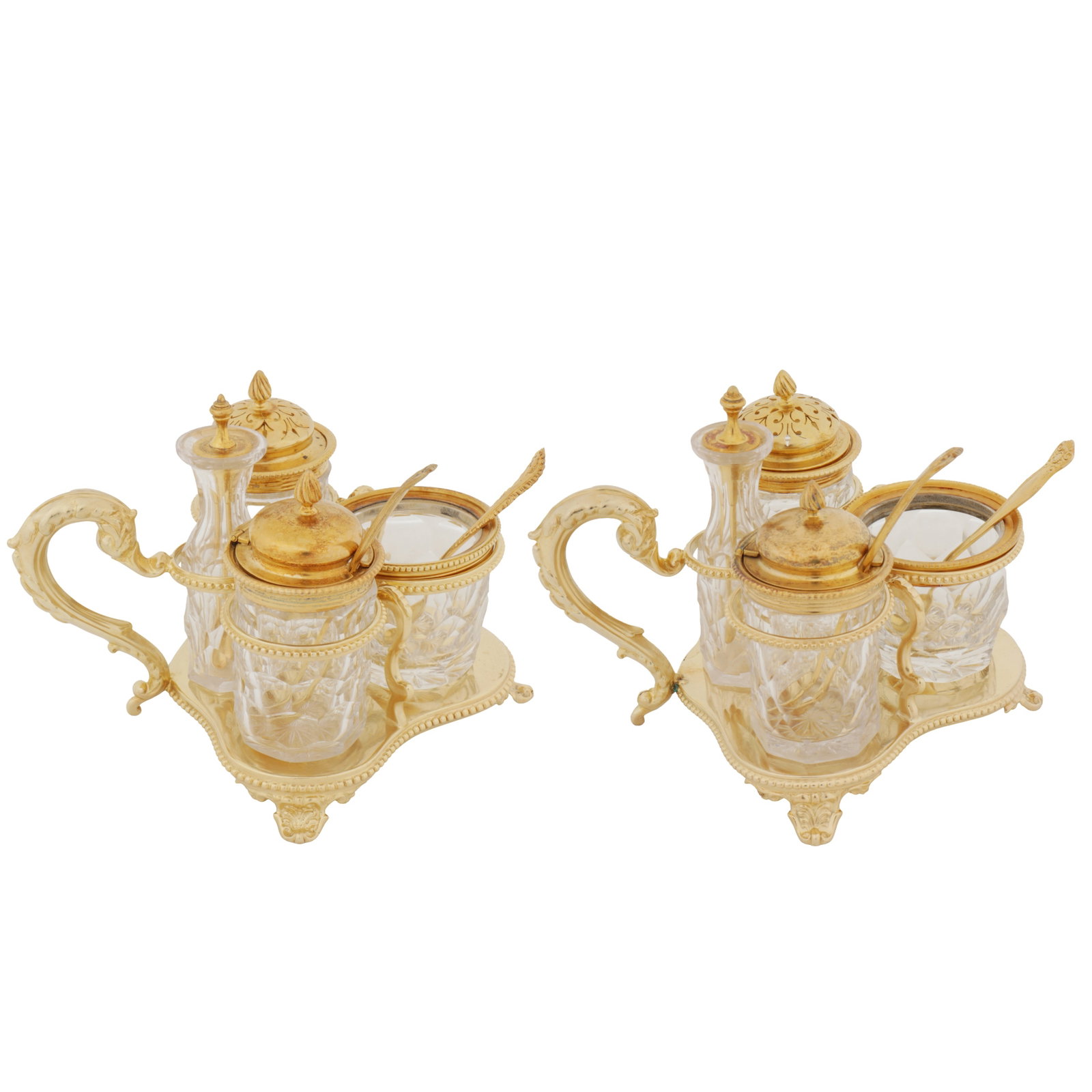 Sheffield 1868-69 by Henry Wilkinson and Co A pair of Victorian sterling silver gilt breakfast (1 of 4)