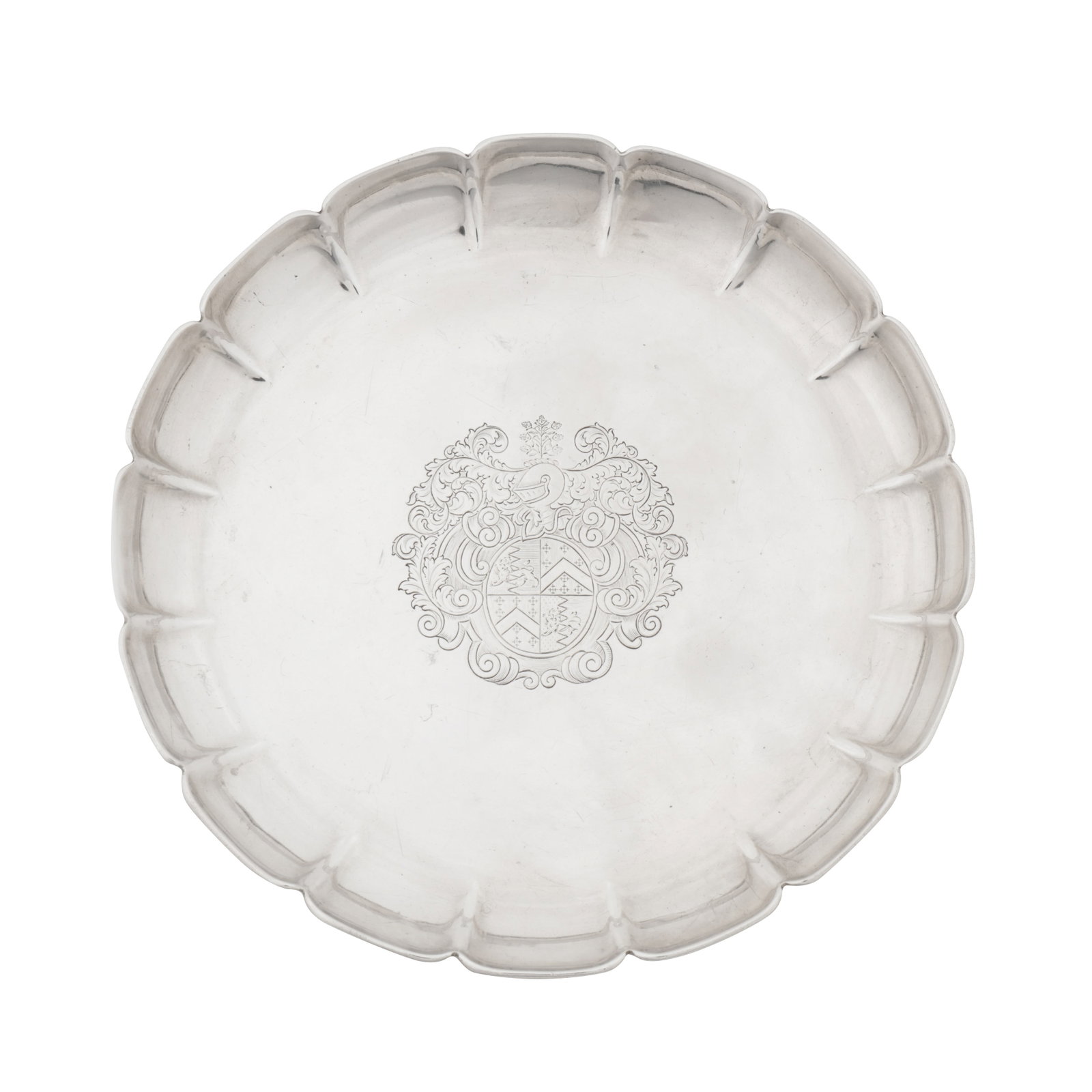 Dublin 1723 by Henry Daniel (active 1710-37) A George I Irish silver strawberry dish (1 of 4)