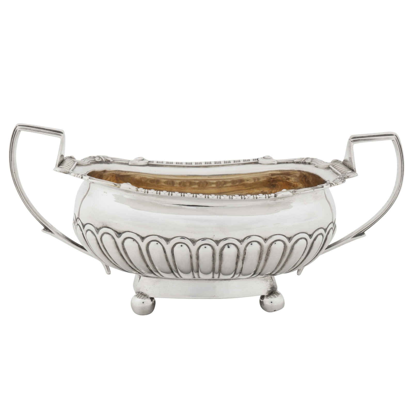 London 1809 by Robert and Samuel Hennell A George III sterling silver twin handled sugar bowl (1 of 6)