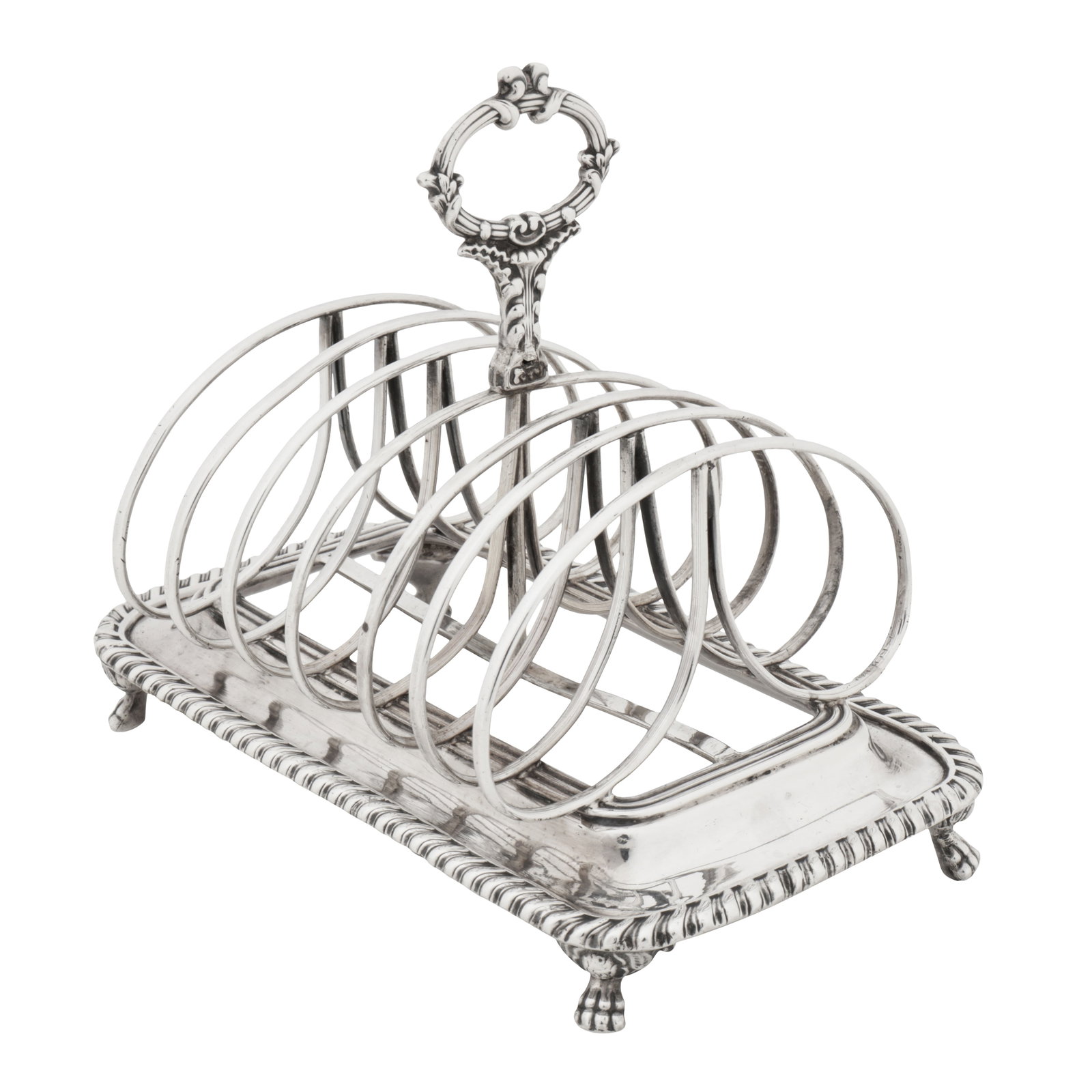Sheffield 1817 by James Fenton and Co A George III sterling silver seven bar toast rack (1 of 5)