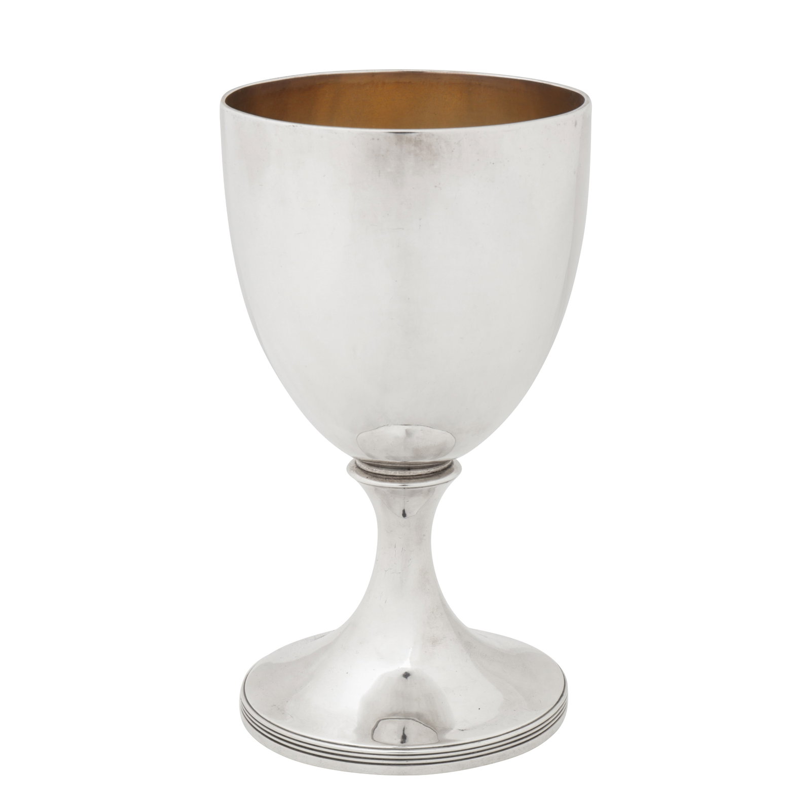 London 1803 by John Emes A George III sterling silver wine goblet (1 of 4)