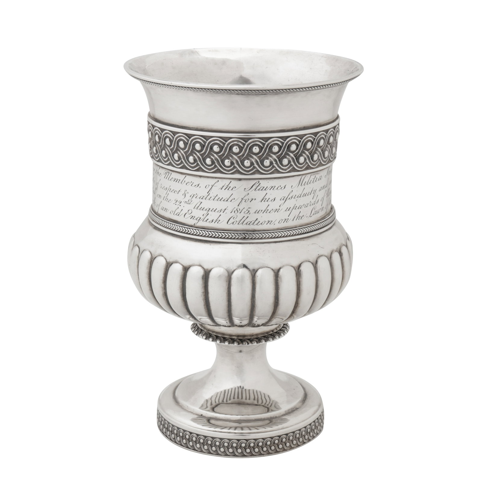 Staines interest - London 1814 by Crispin Fuller A George III sterling silver wine goblet (1 of 5)