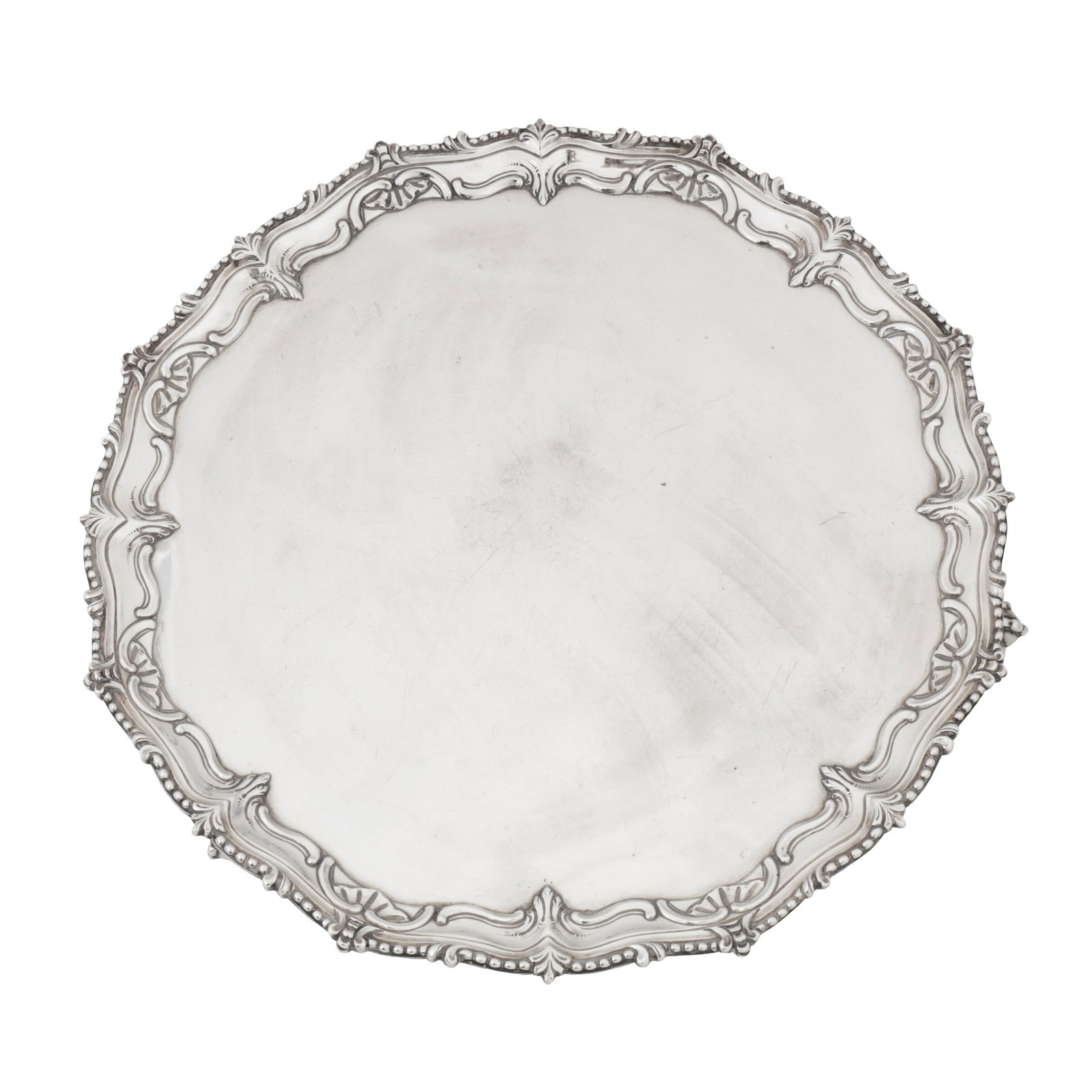 London 1768 by John Carter A George III sterling silver salver (1 of 5)
