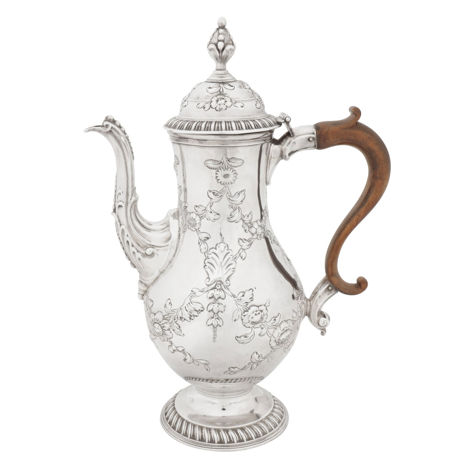 Sheffield 1774 by Henry Tudor and Thomas Leader A George III sterling silver coffee pot (1 of 8)
