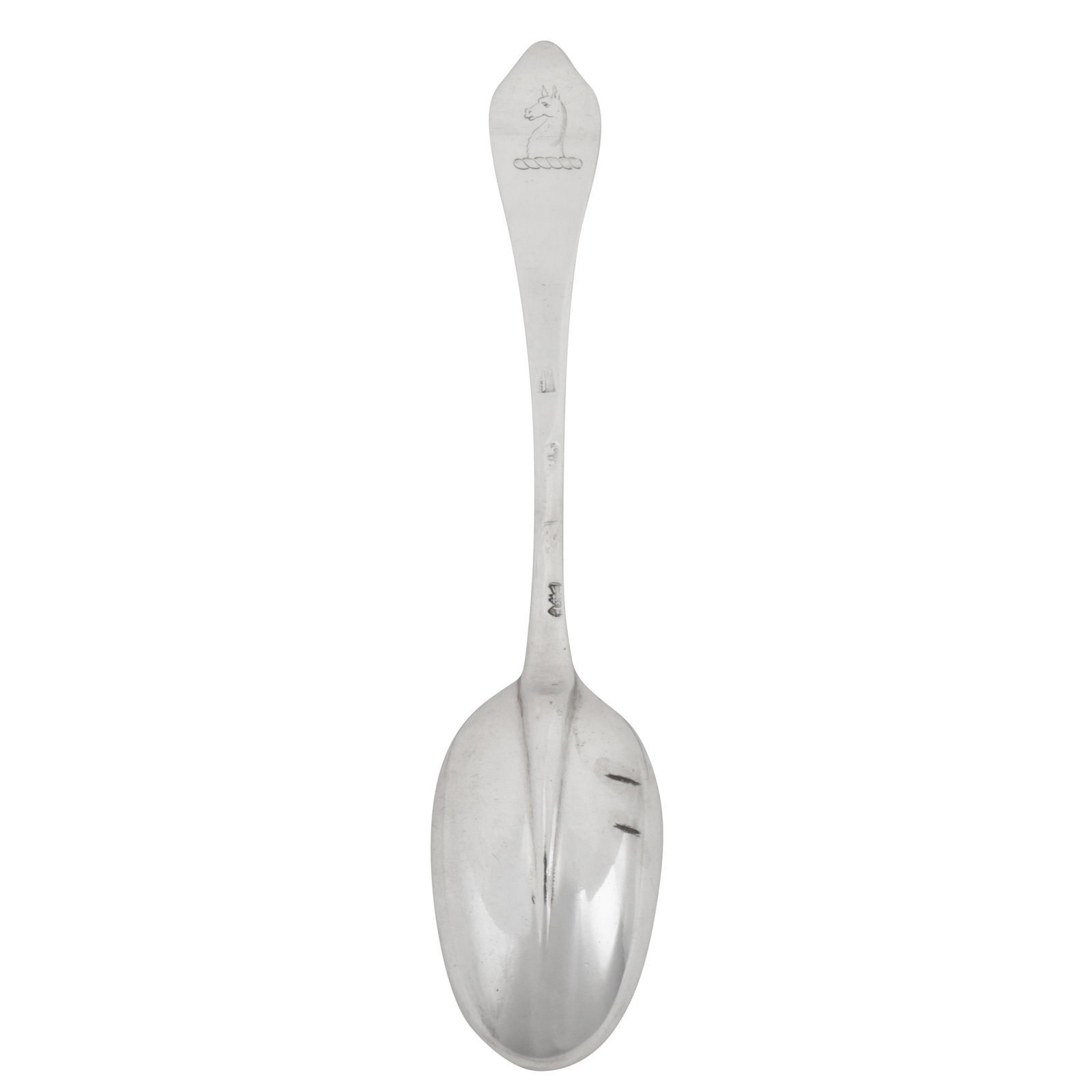 London 1700 by Pierre [Peter] Harache I A William III Britannia standard silver tablespoon (1 of 3)