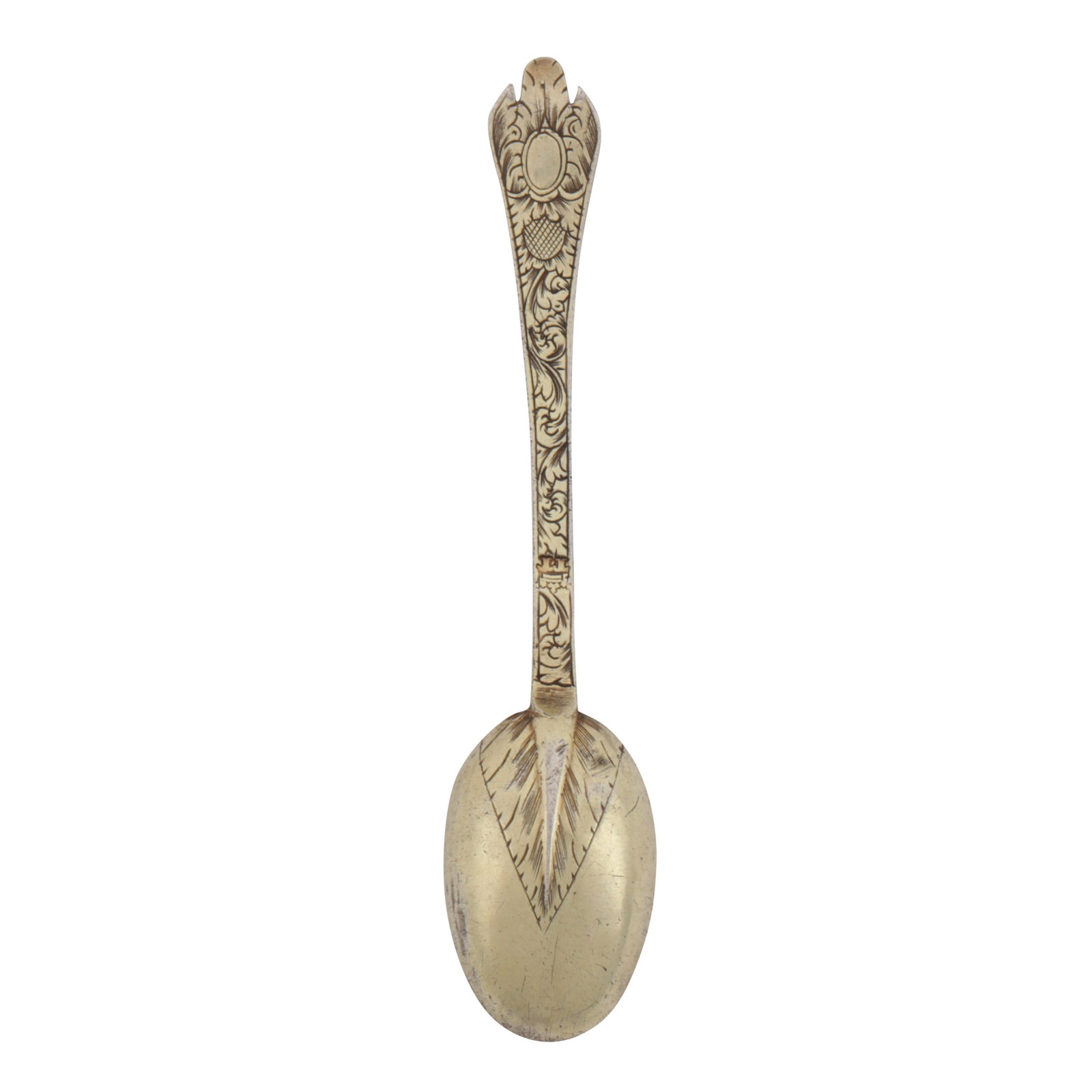 London circa 1690 by Thomas Tysoe A William and Mary silver gilt teaspoon (1 of 4)