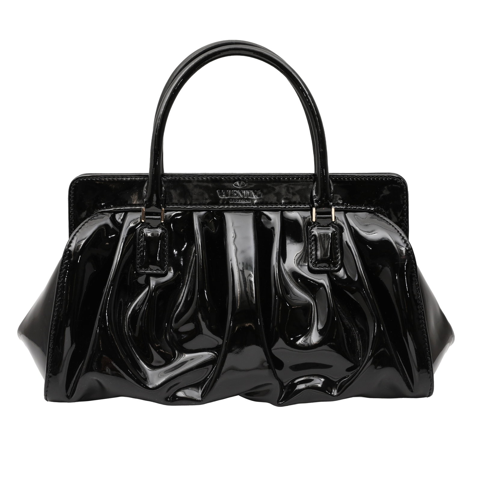 Valentino Black Bow Frame Bag - 2