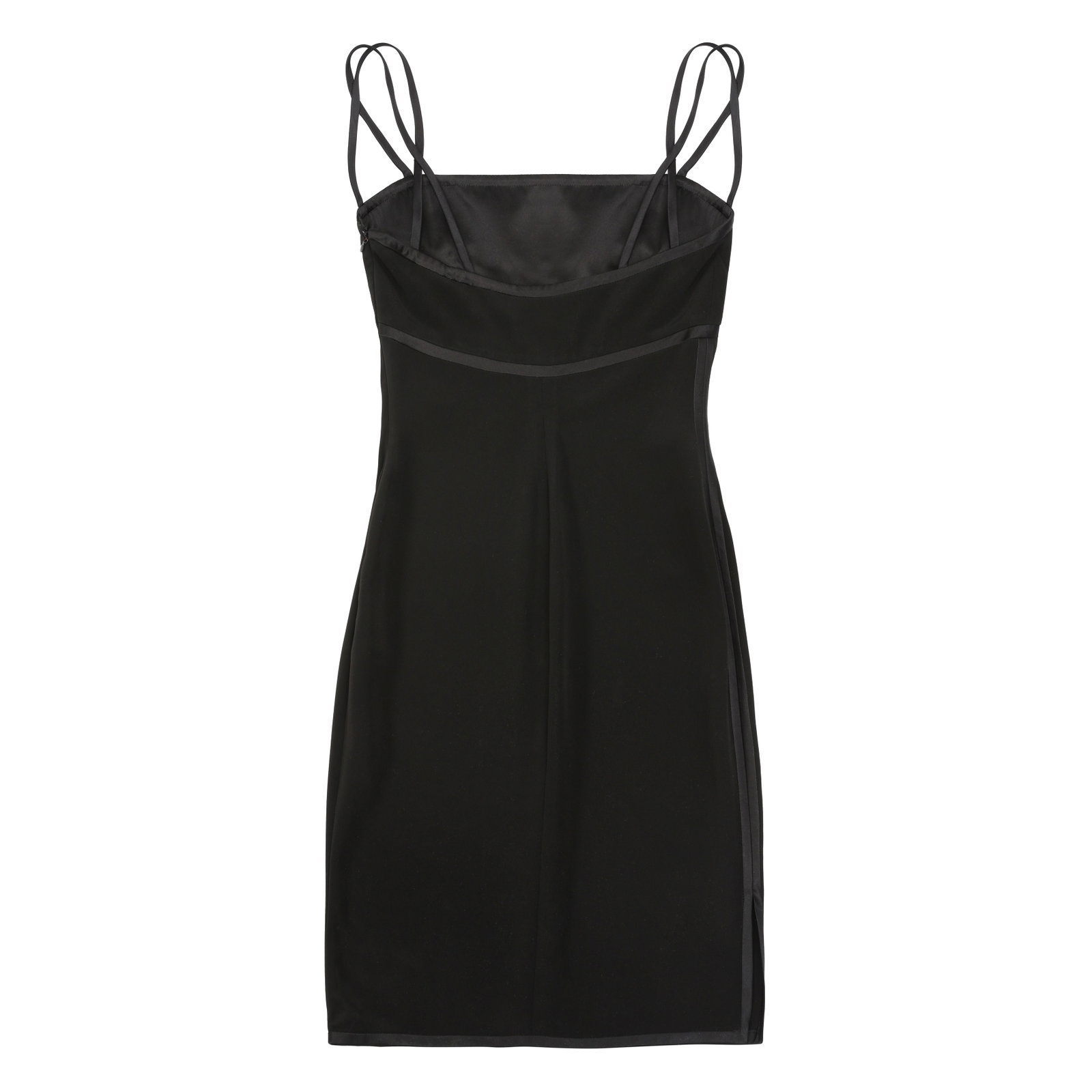 Valentino Black Crepe Camisole Slip Dress - Size US 6 - 2