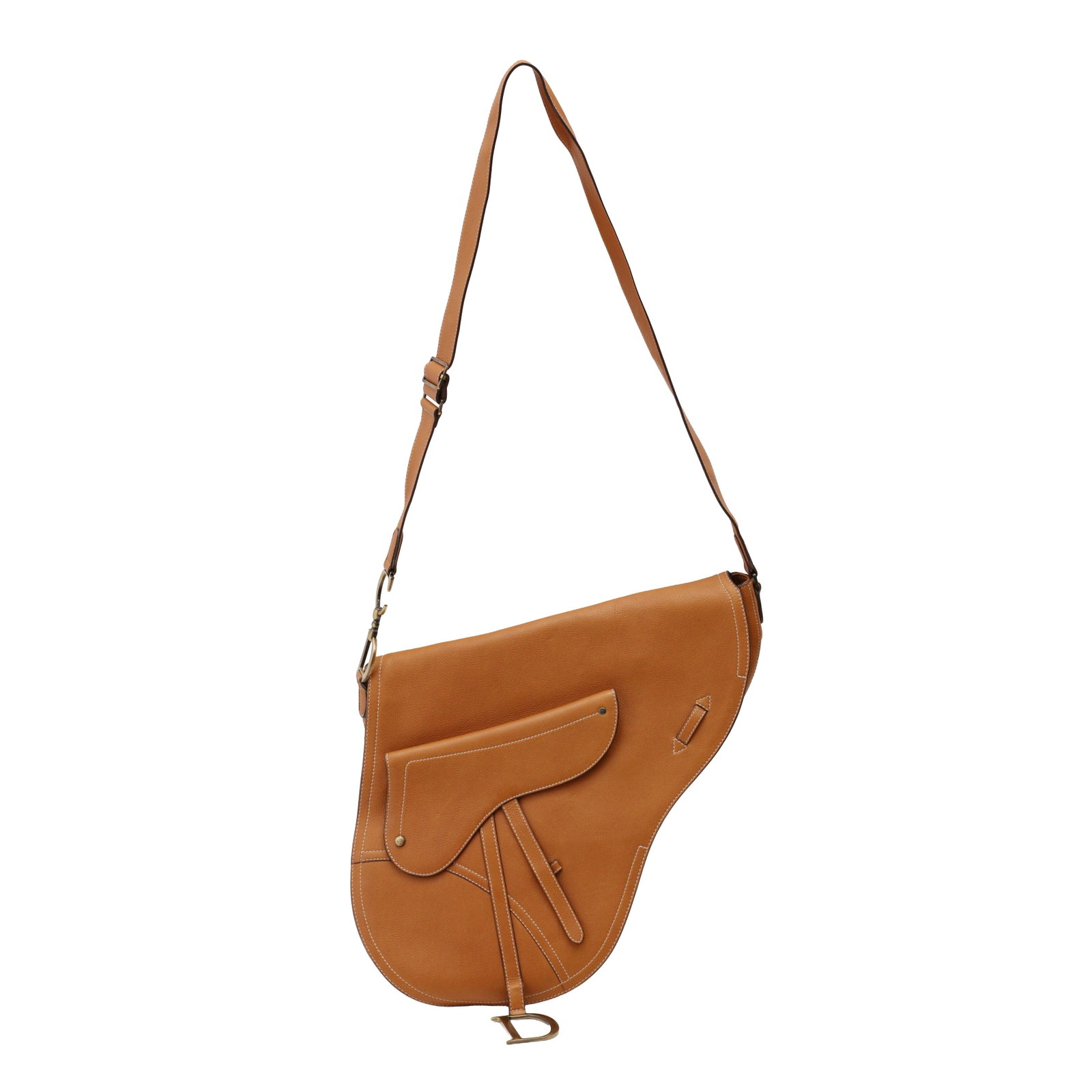 Christian Dior Tan Saddle Messenger Bag - 2