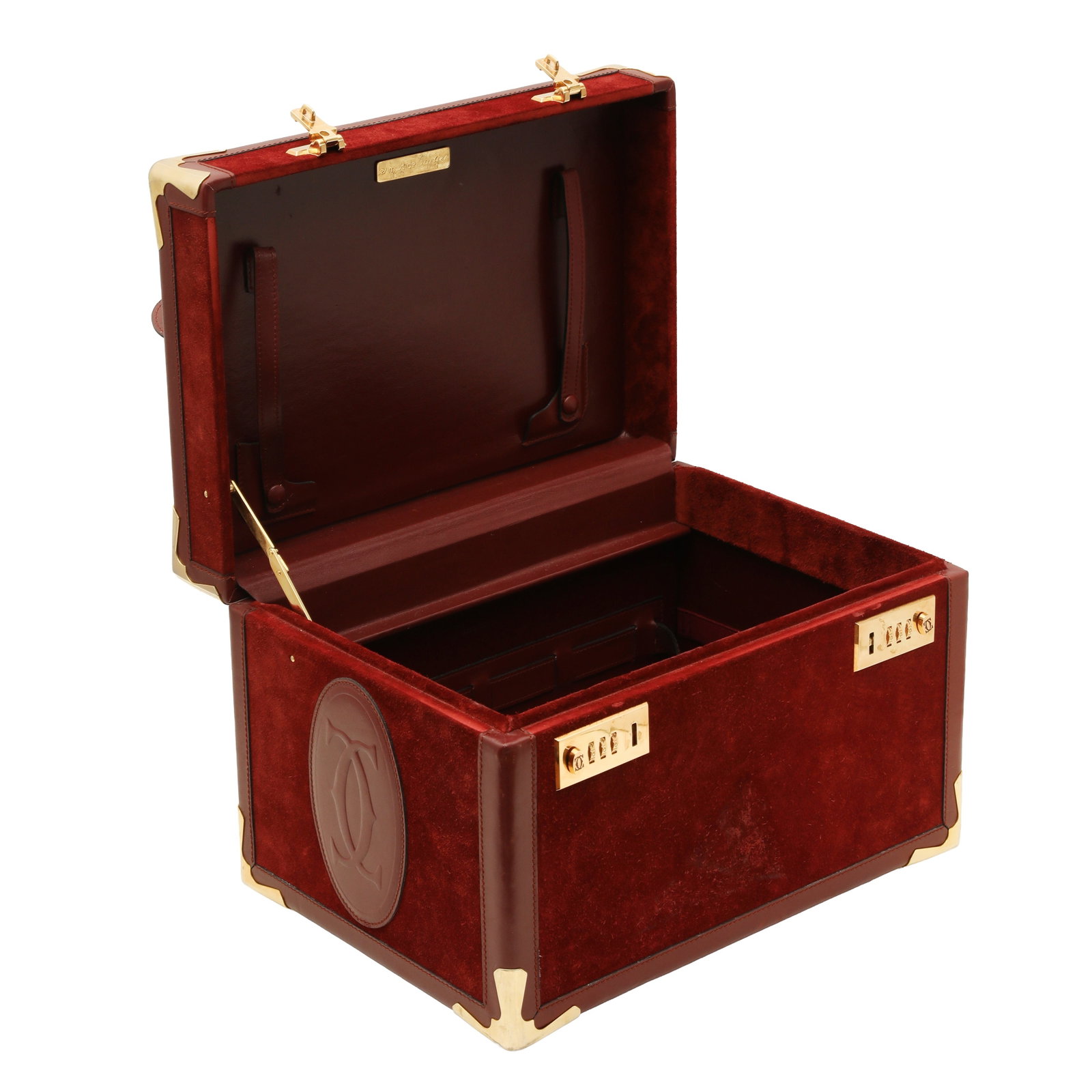 Must de Cartier Burgundy Vanity Train Case - 2