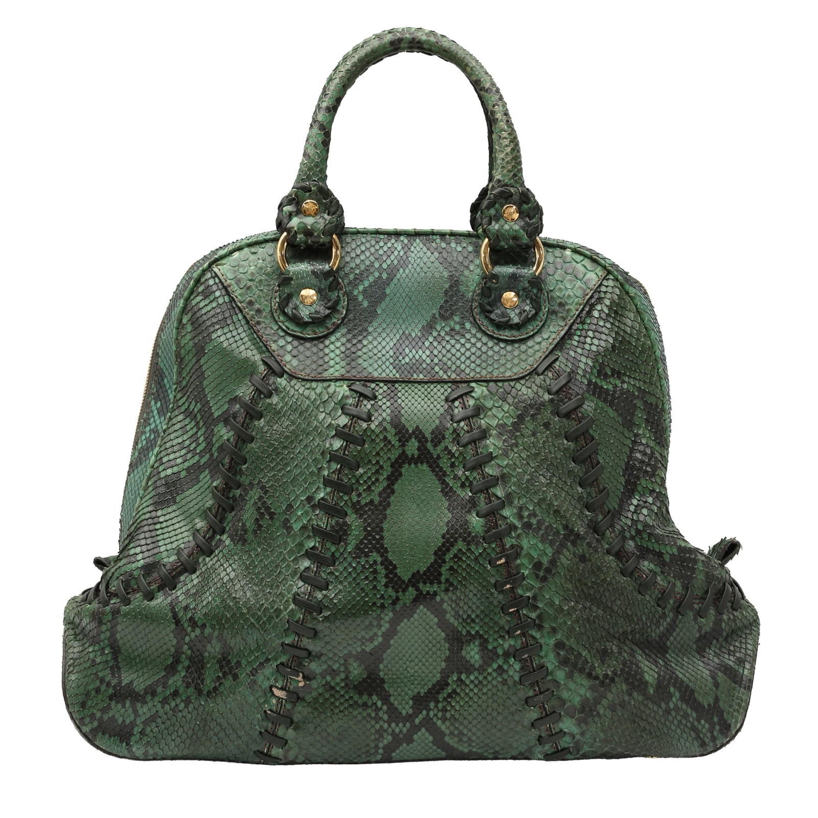 λ Roberto Cavalli Green Python Tote (1 of 5)
